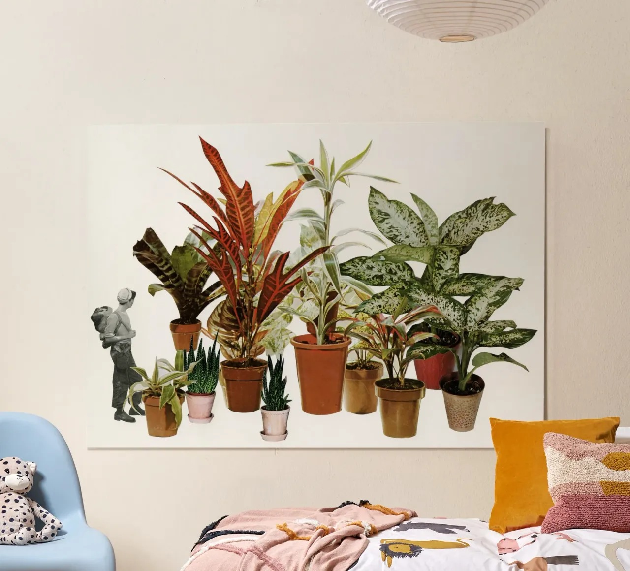 C'è una giungla là fuori poster con telaio in plastica da Cassia Beck Collage