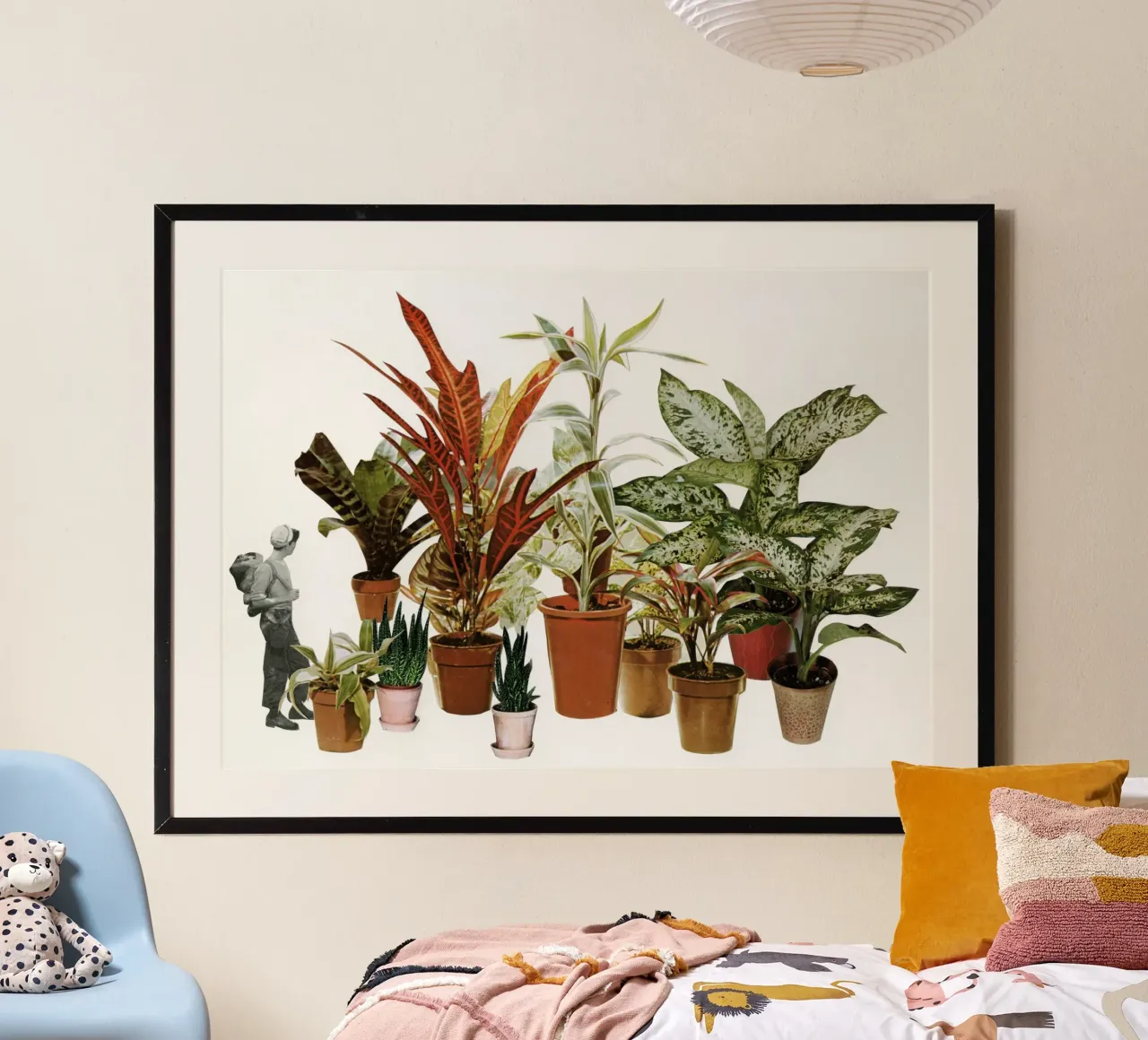 C'è una giungla là fuori poster con telaio in plastica da Cassia Beck Collage