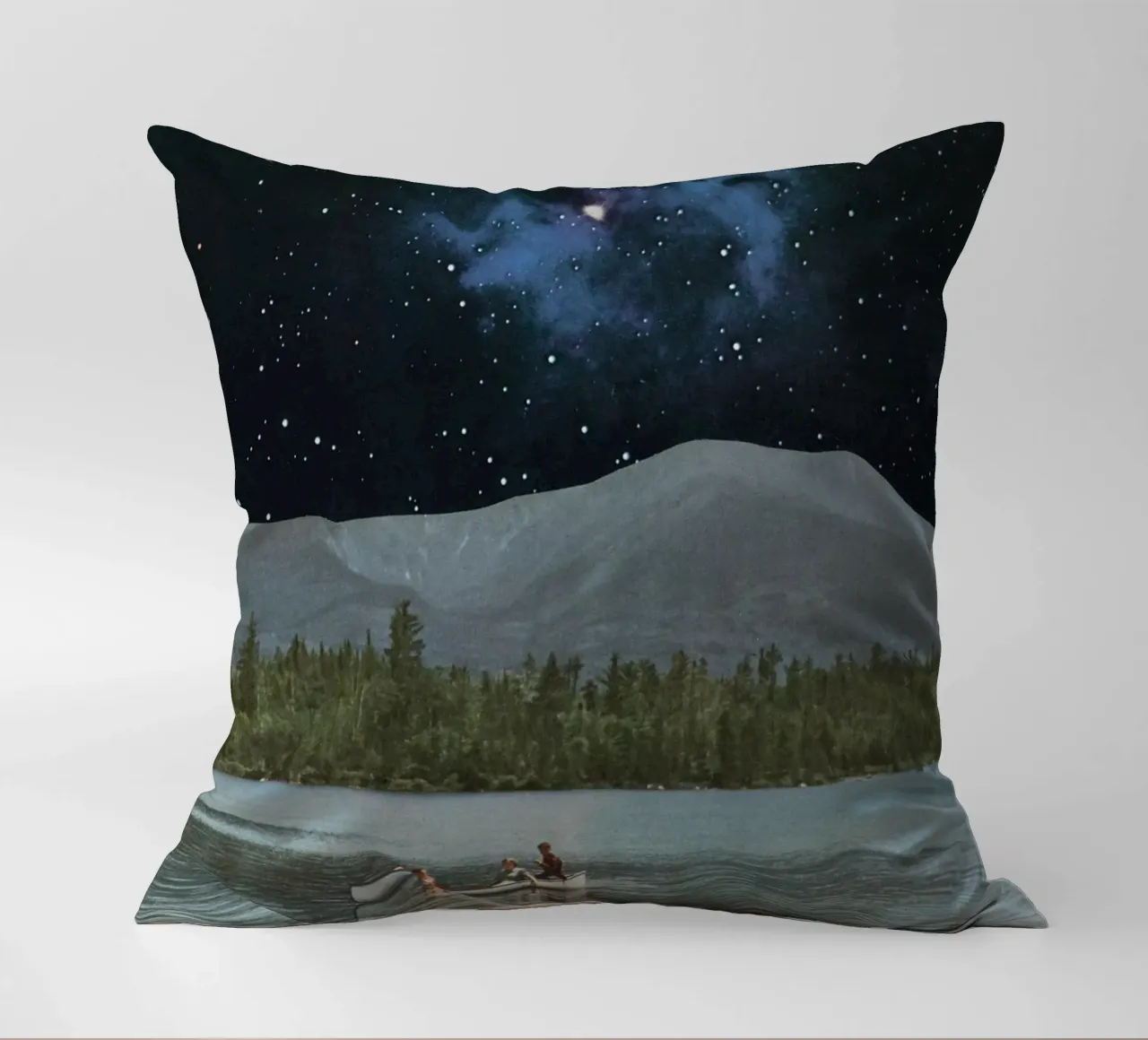 Drifting in Space decorative cushion by Cassia Beck Collage