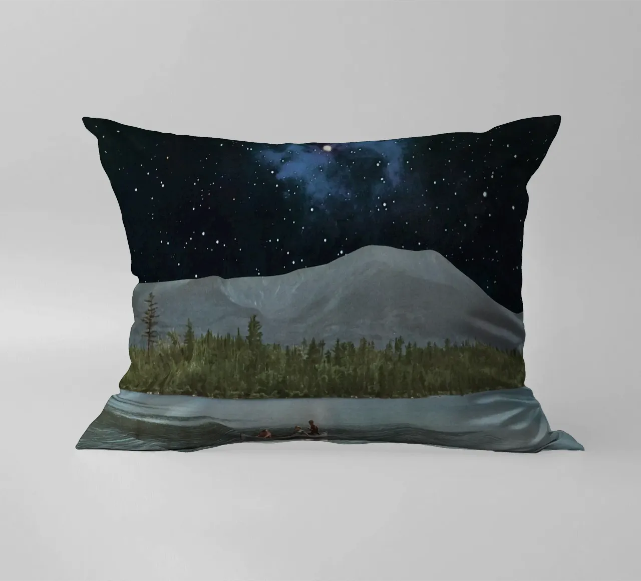 Drifting in Space decorative cushion by Cassia Beck Collage