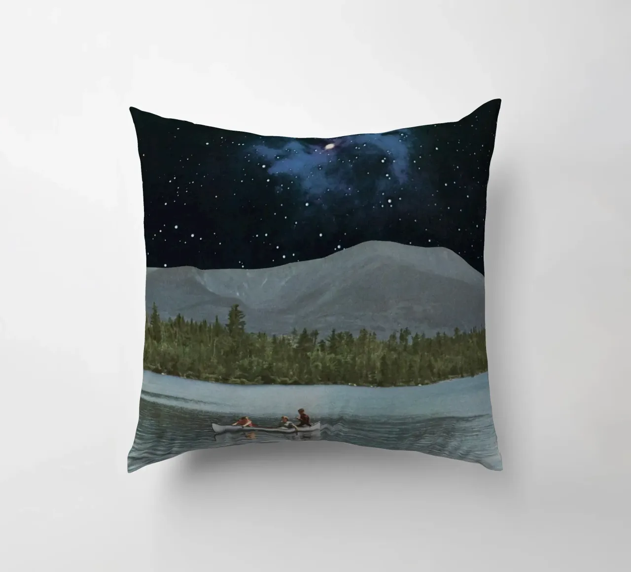 Drifting in Space decorative cushion by Cassia Beck Collage