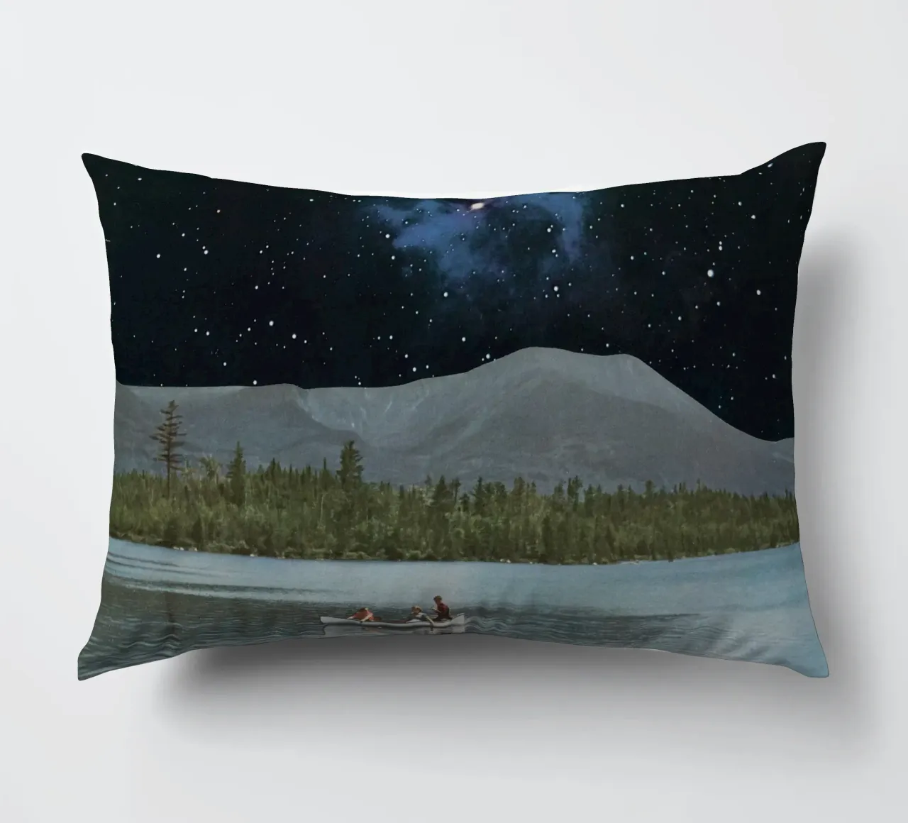 Drifting in Space decorative cushion by Cassia Beck Collage