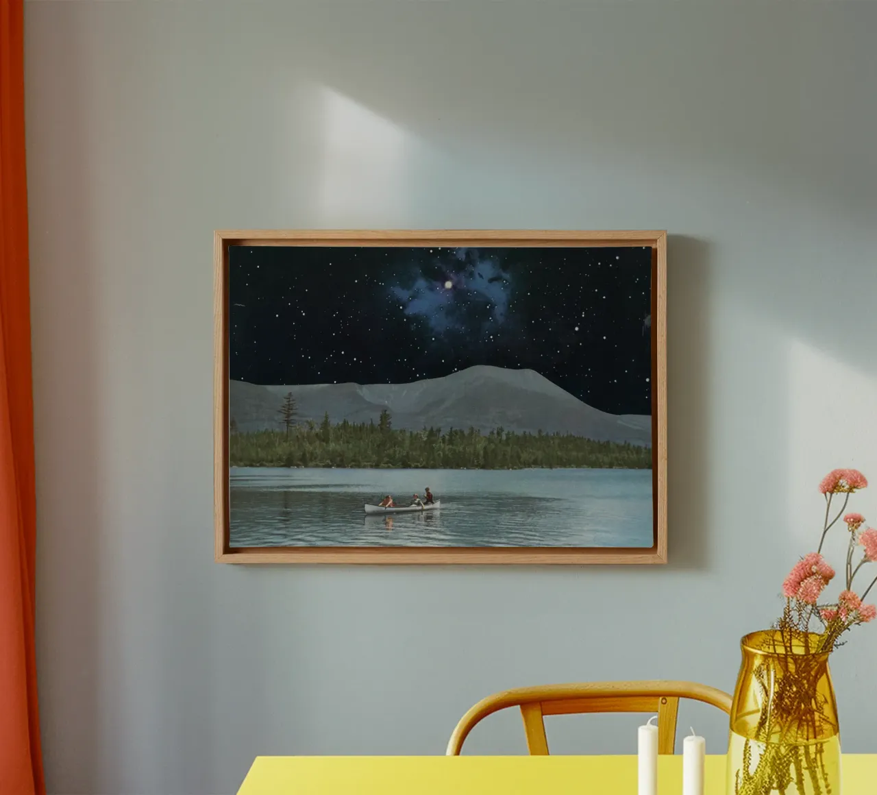 Drifting in Space canvas by Cassia Beck Collage
