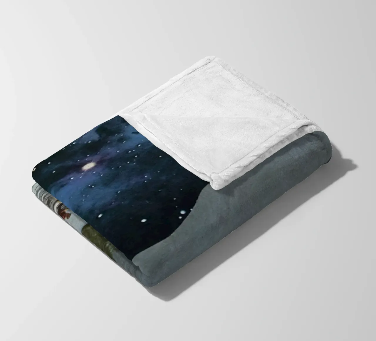 Drifting in Space fleece blanket by Cassia Beck Collage