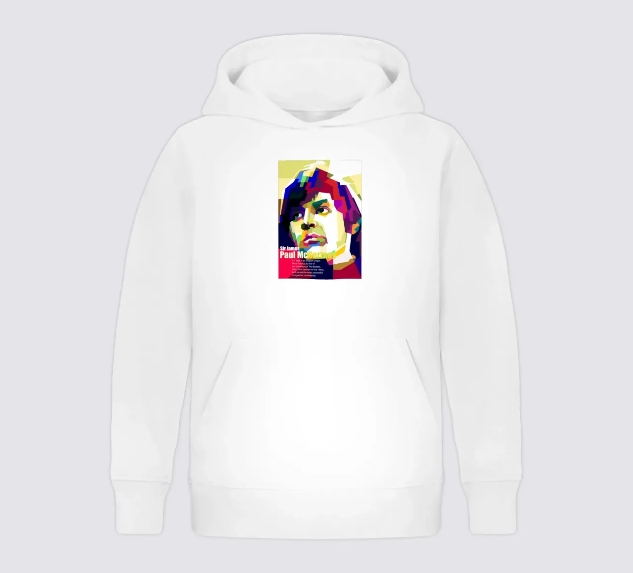 Sir Paul Mc Cartney Art WPAP sudadera con capucha para niño de Artkreator