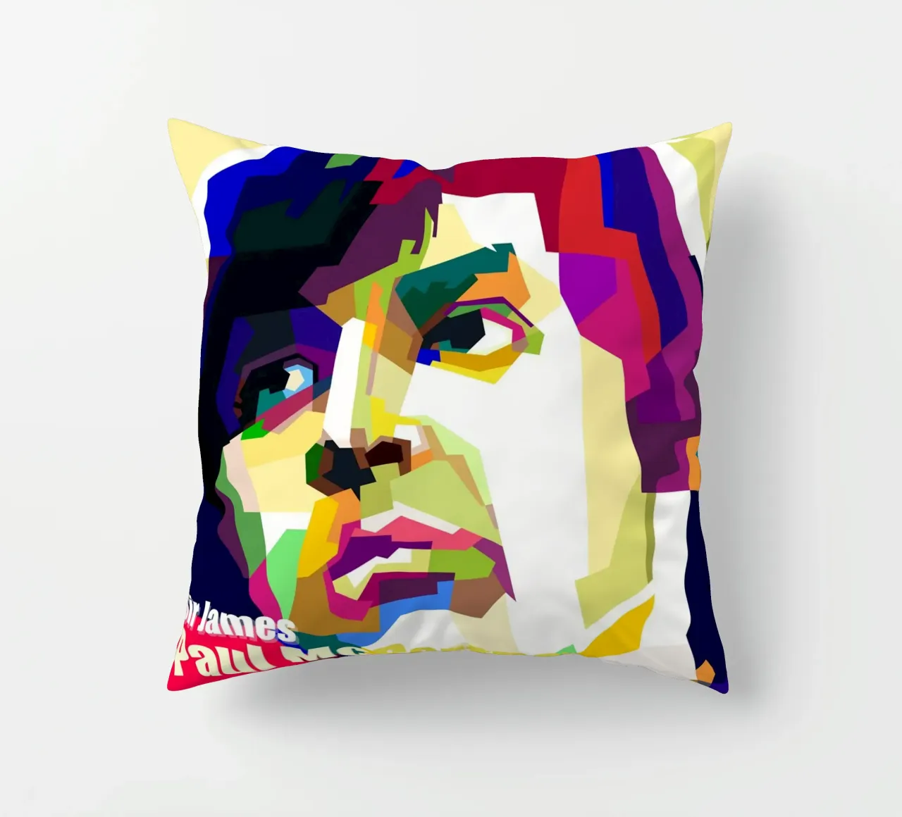 Sir Paul Mc Cartney Arte WPAP cuscino da Artkreator