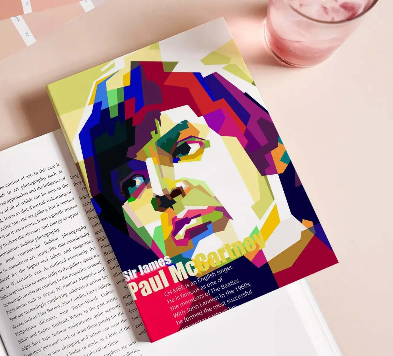 Sir Paul Mc Cartney Art WPAP notebook by Artkreator