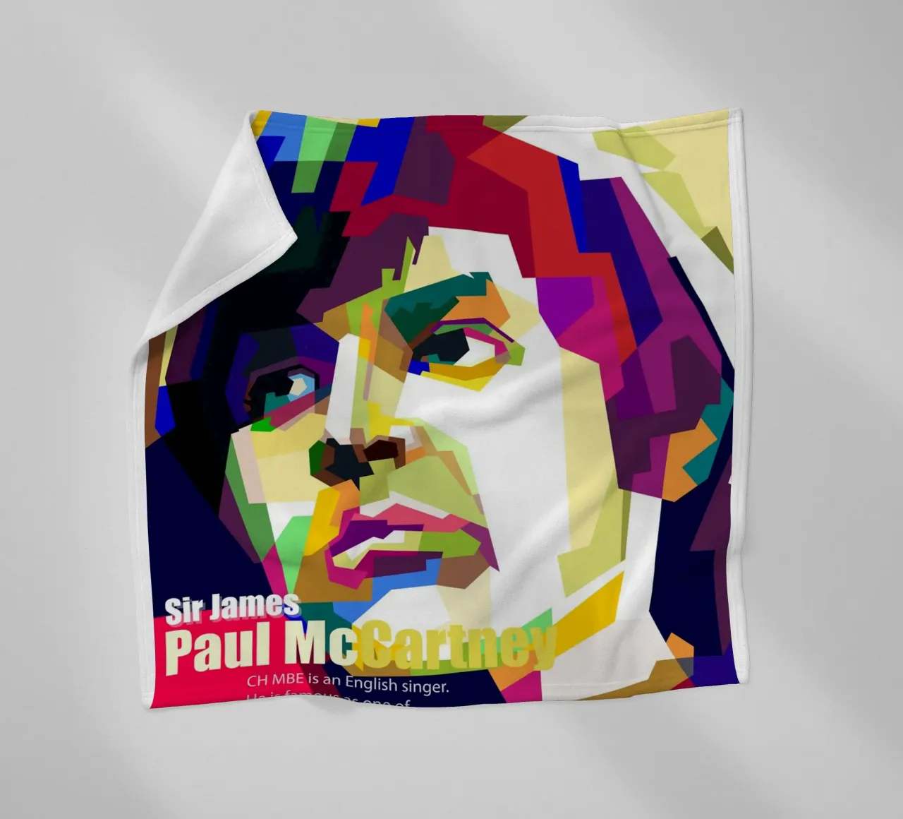 Sir Paul Mc Cartney Kunst WPAP Fleecedecke von Artkreator
