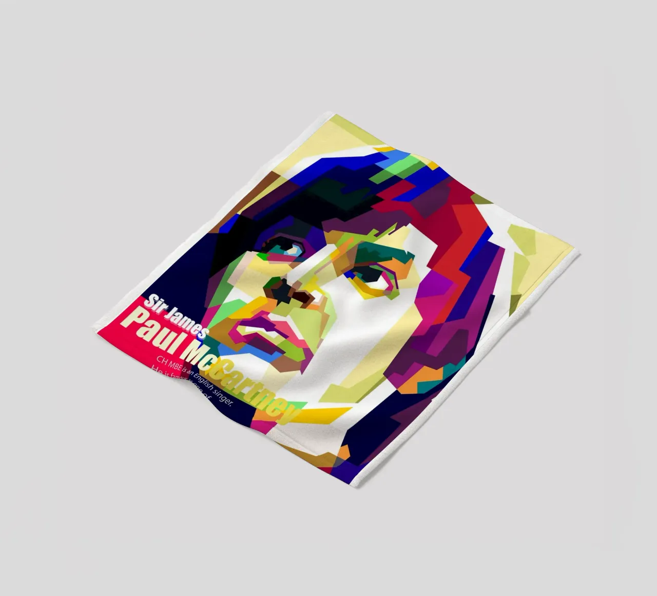 Sir Paul Mc Cartney Kunst WPAP Fleecedecke von Artkreator