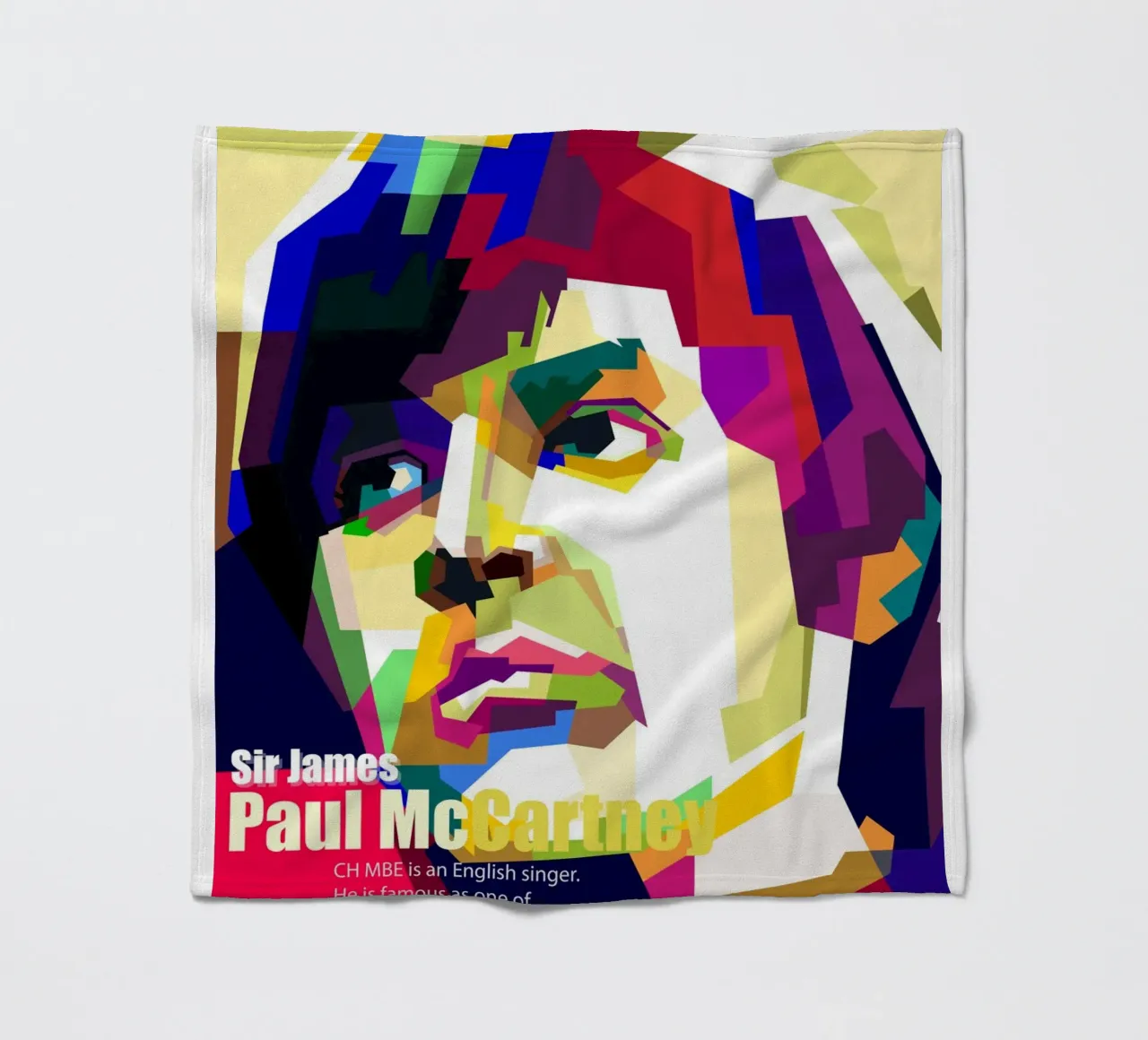 Sir Paul Mc Cartney Kunst WPAP Fleecedecke von Artkreator