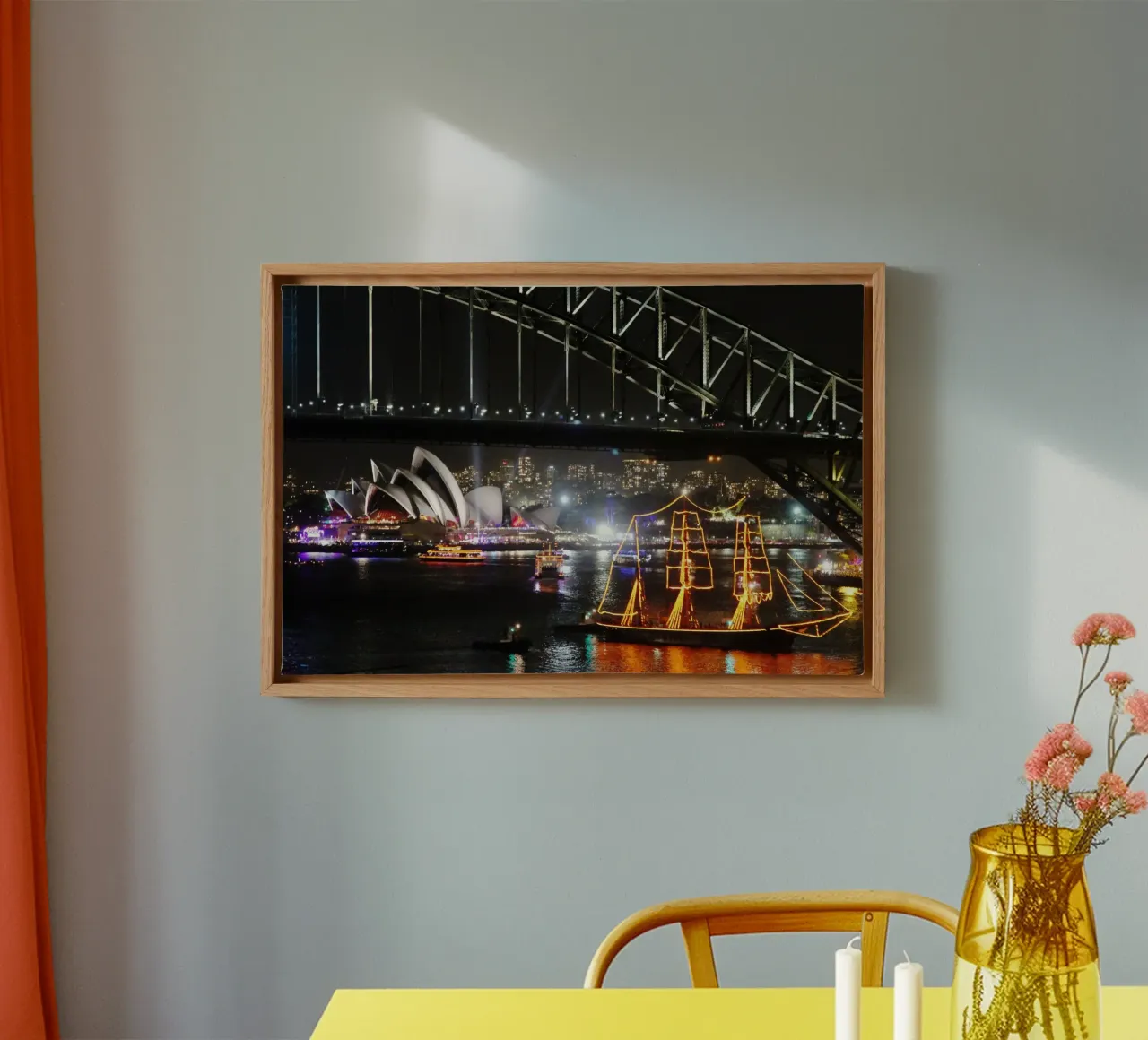 Essenza di Sydney tela con Cornice a cassetta da Wanderlust Vibes