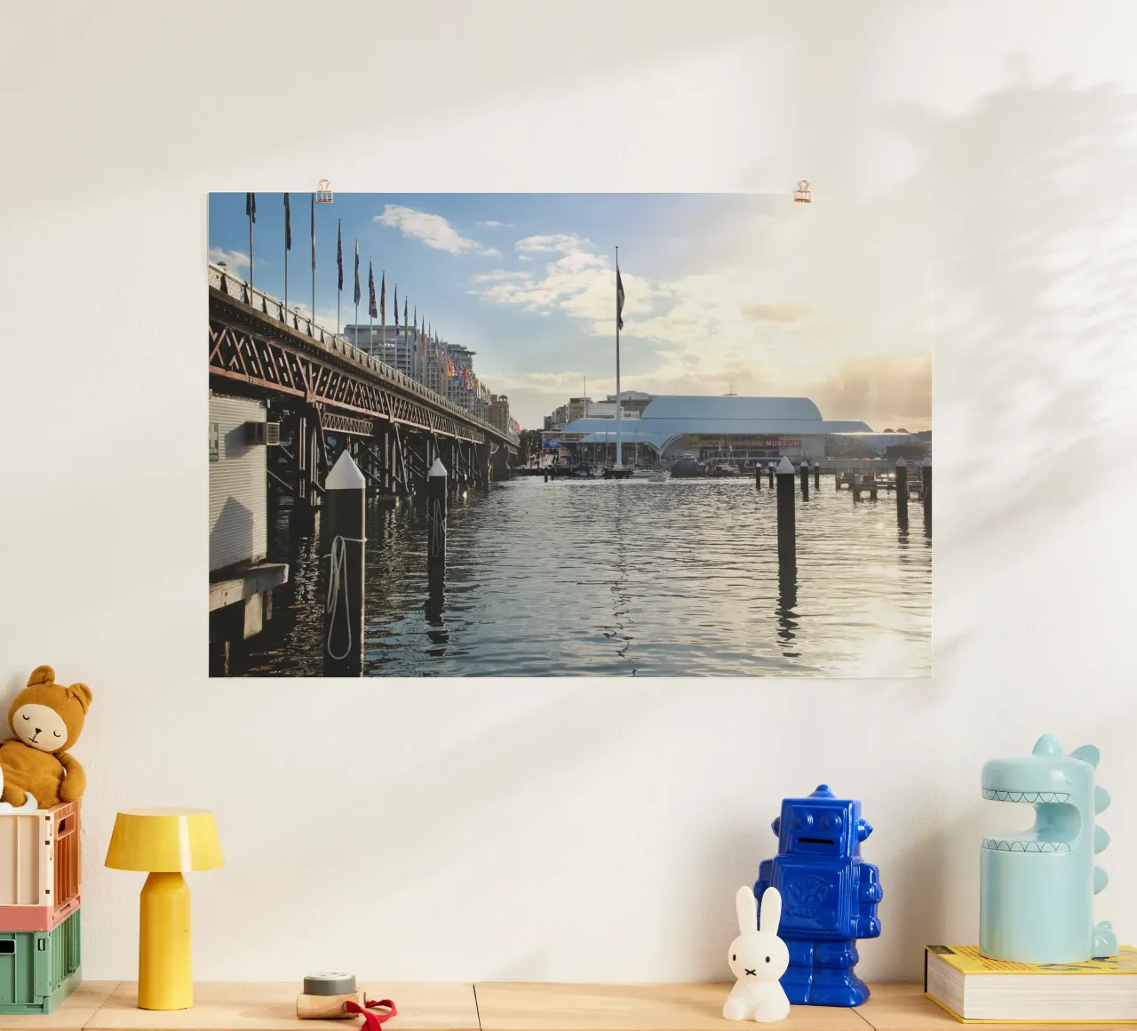 Essenza di Sydney poster con telaio in alluminio da Wanderlust Vibes