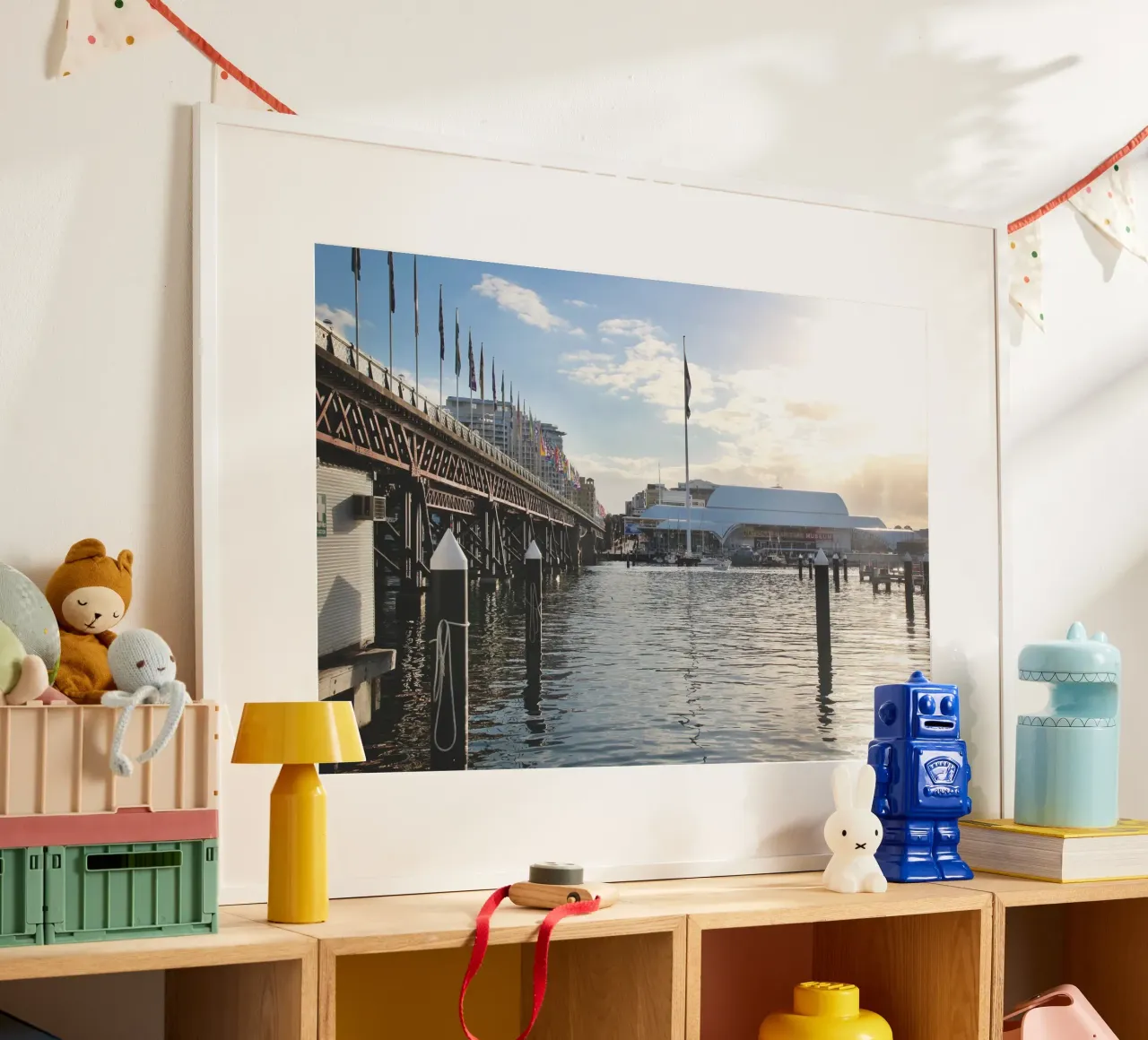 Essenza di Sydney poster con telaio in alluminio da Wanderlust Vibes