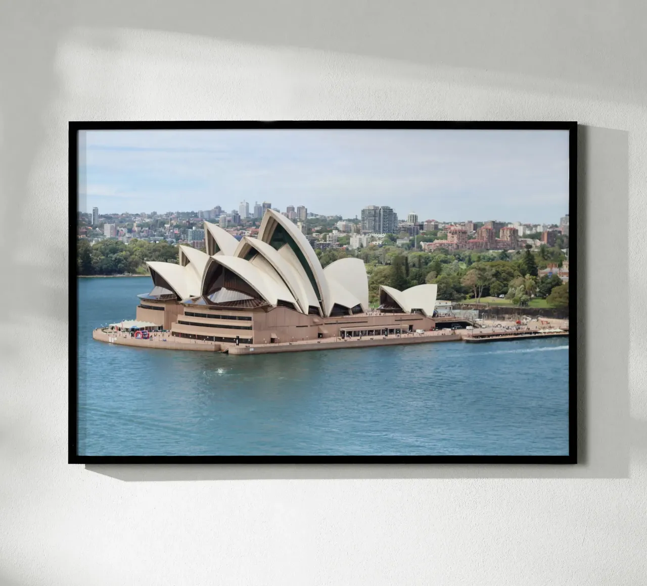 Sydney Essence poster with wooden frame by Wanderlust Vibes