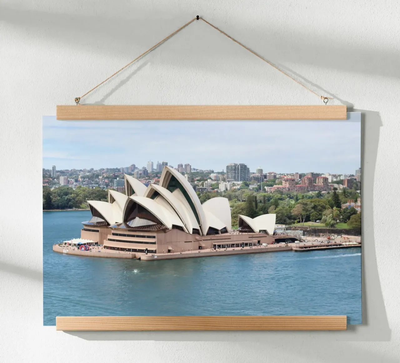 Sydney Essence poster with wooden frame by Wanderlust Vibes