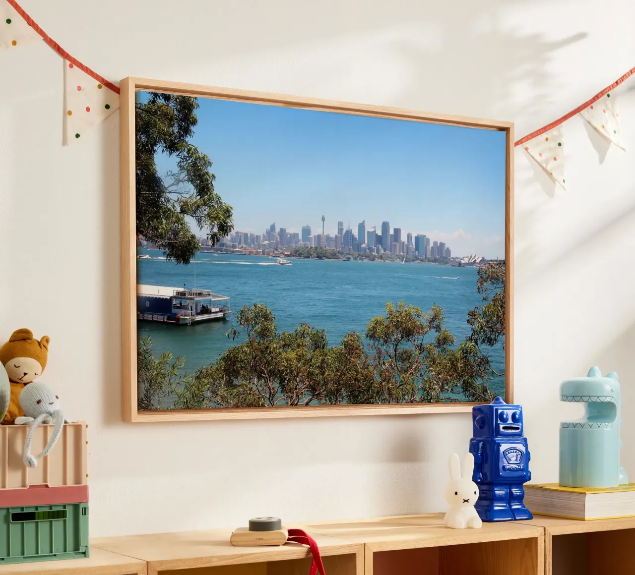 Essenza di Sydney tela con Cornice a cassetta da Wanderlust Vibes