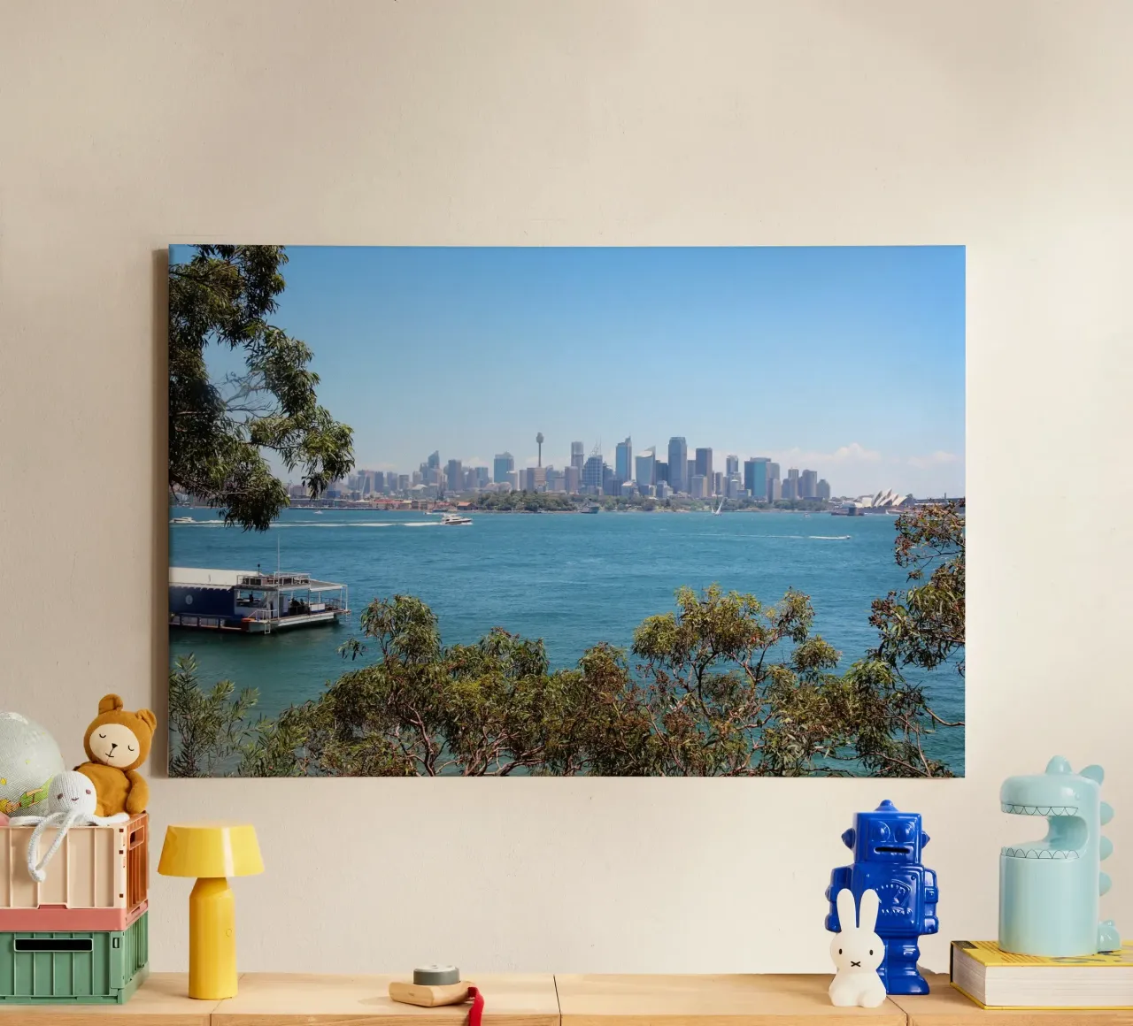Essenza di Sydney tela con Cornice a cassetta da Wanderlust Vibes