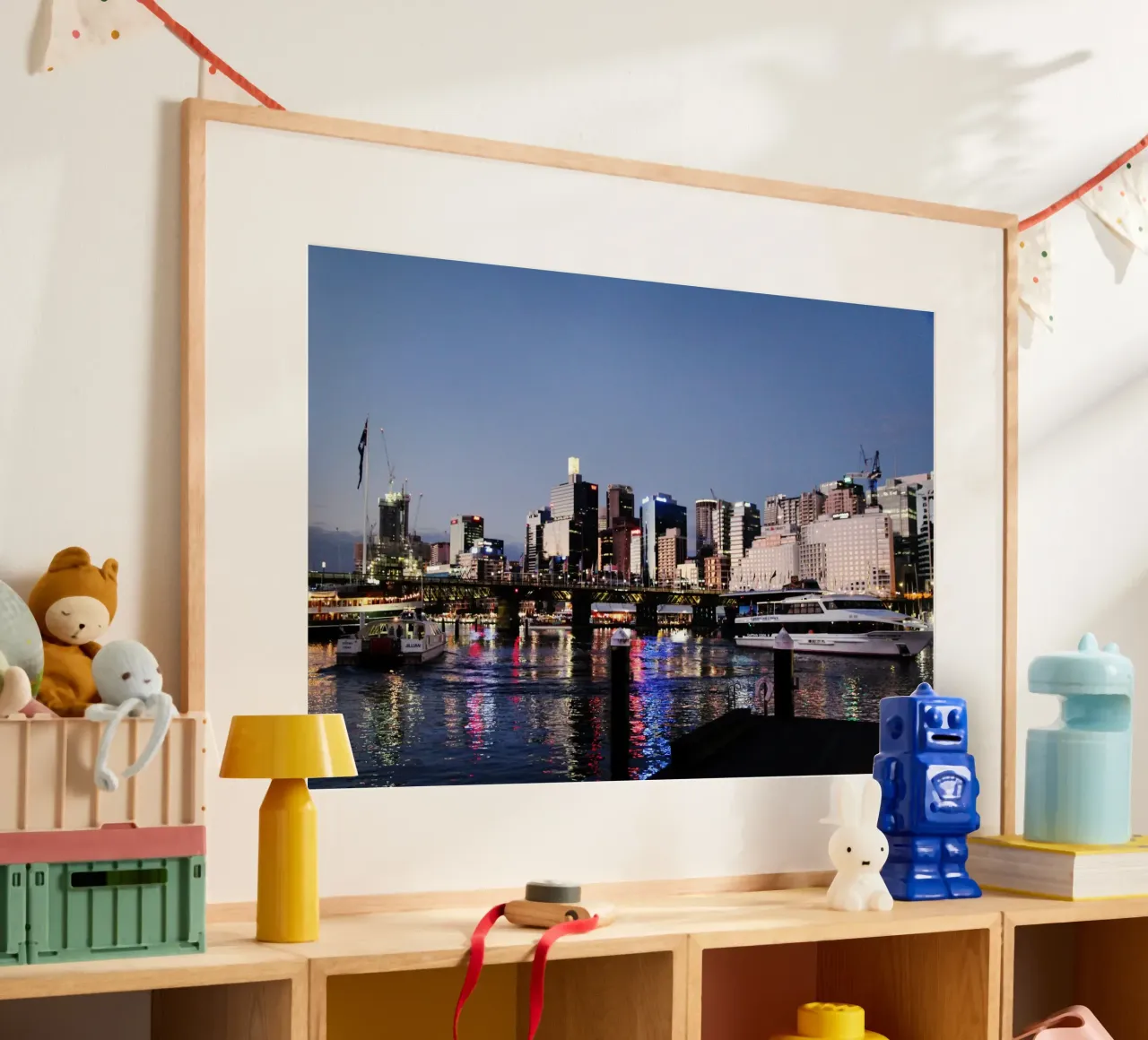 Essenza di Sydney poster con telaio in alluminio da Wanderlust Vibes