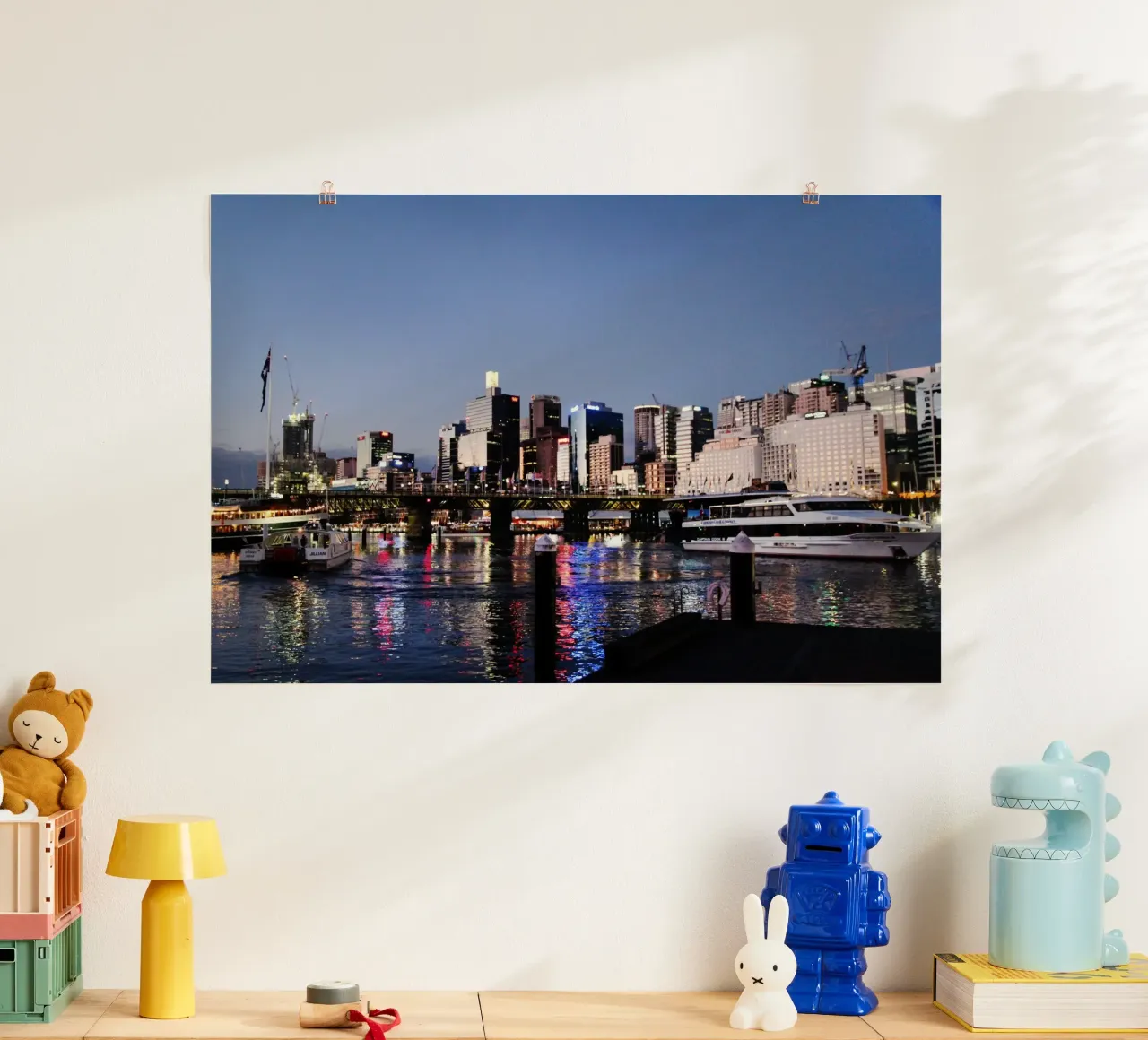 Essenza di Sydney poster con telaio in alluminio da Wanderlust Vibes