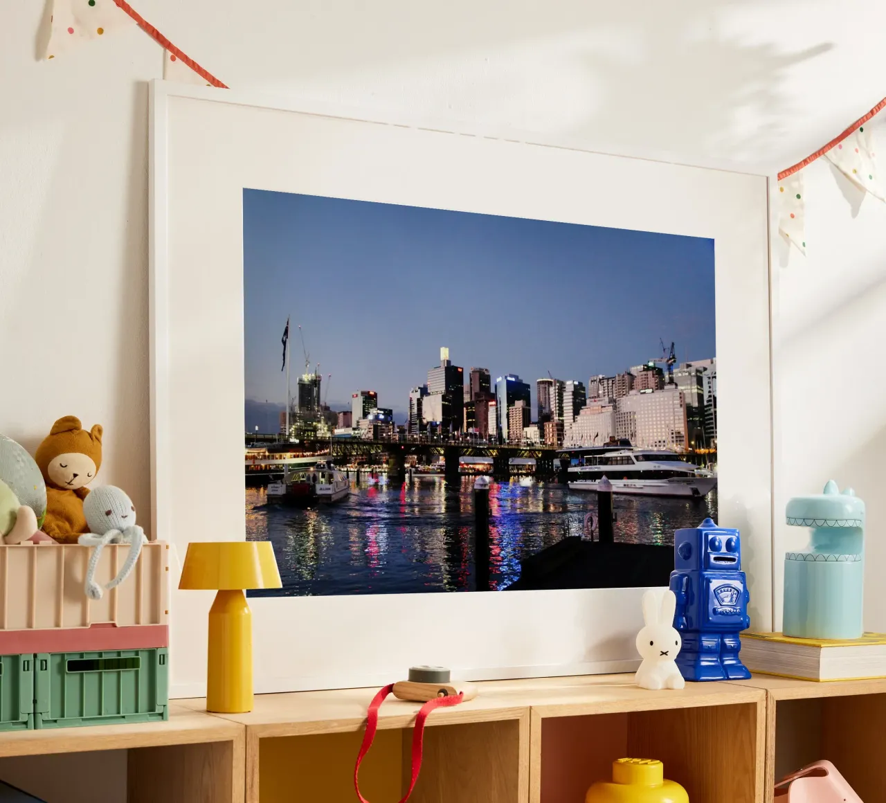Essenza di Sydney poster con telaio in alluminio da Wanderlust Vibes