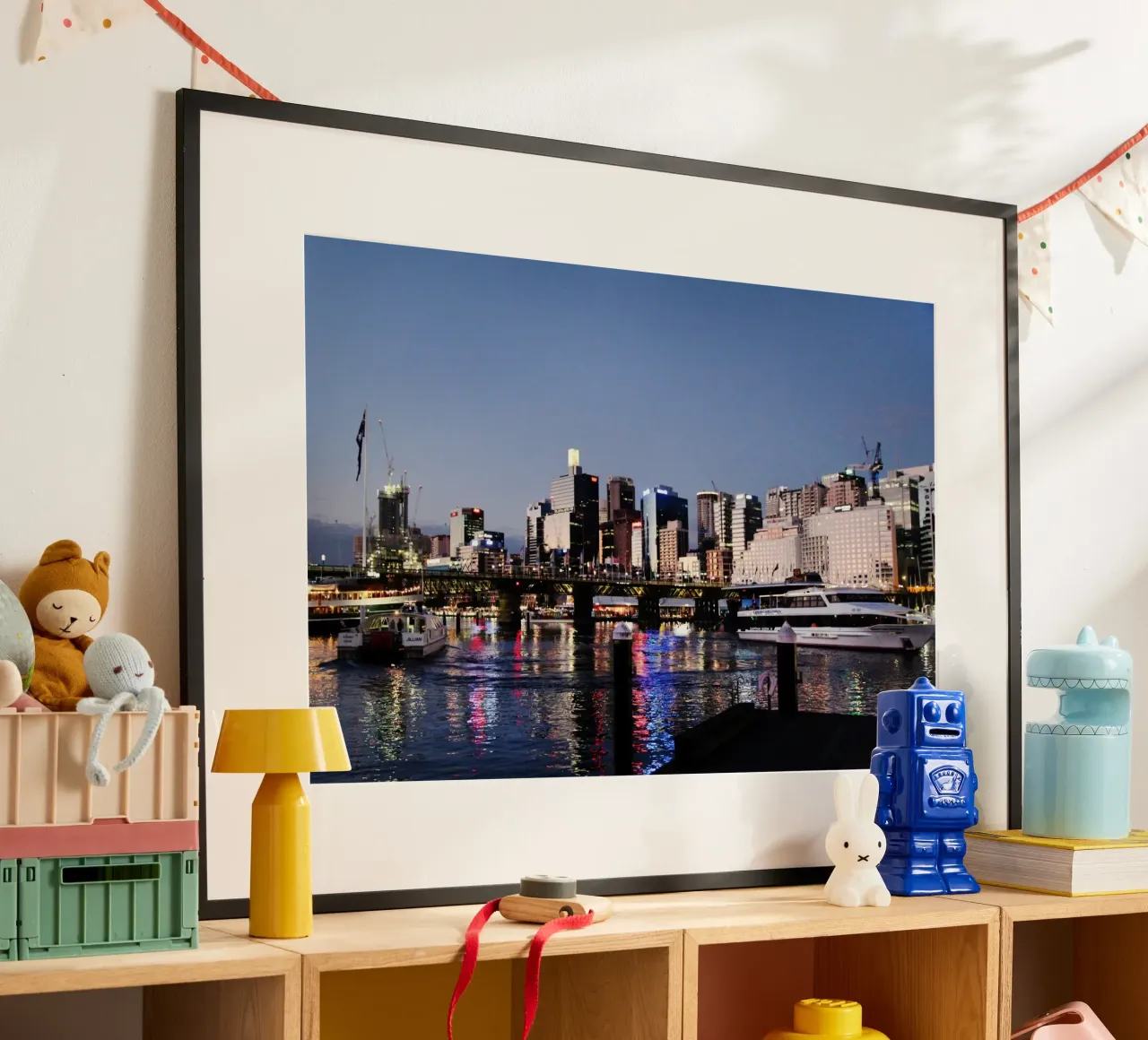 Essenza di Sydney poster con telaio in alluminio da Wanderlust Vibes