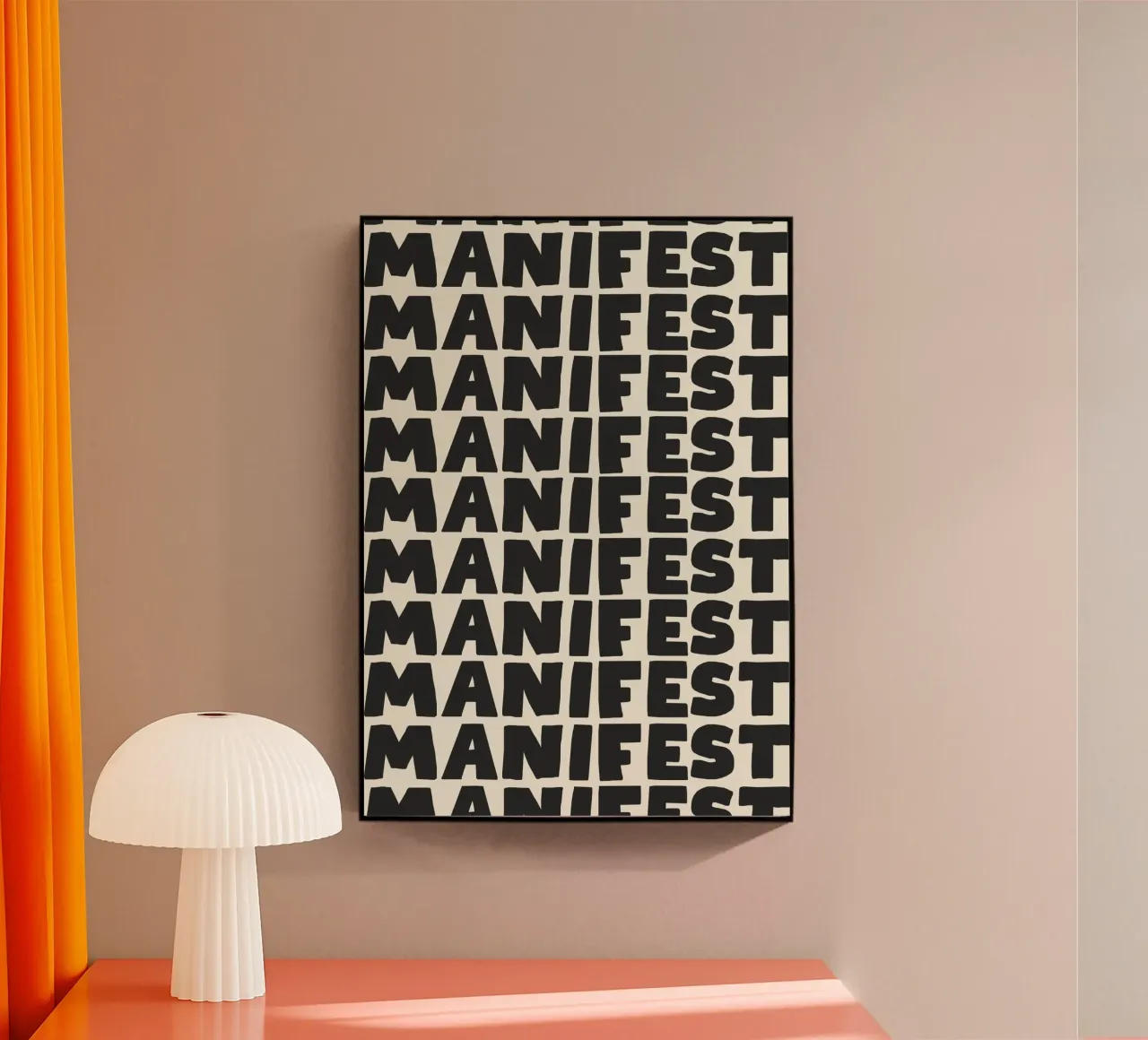 Manifest – Power in Stillness plexiglass da Attaboy Dsgn
