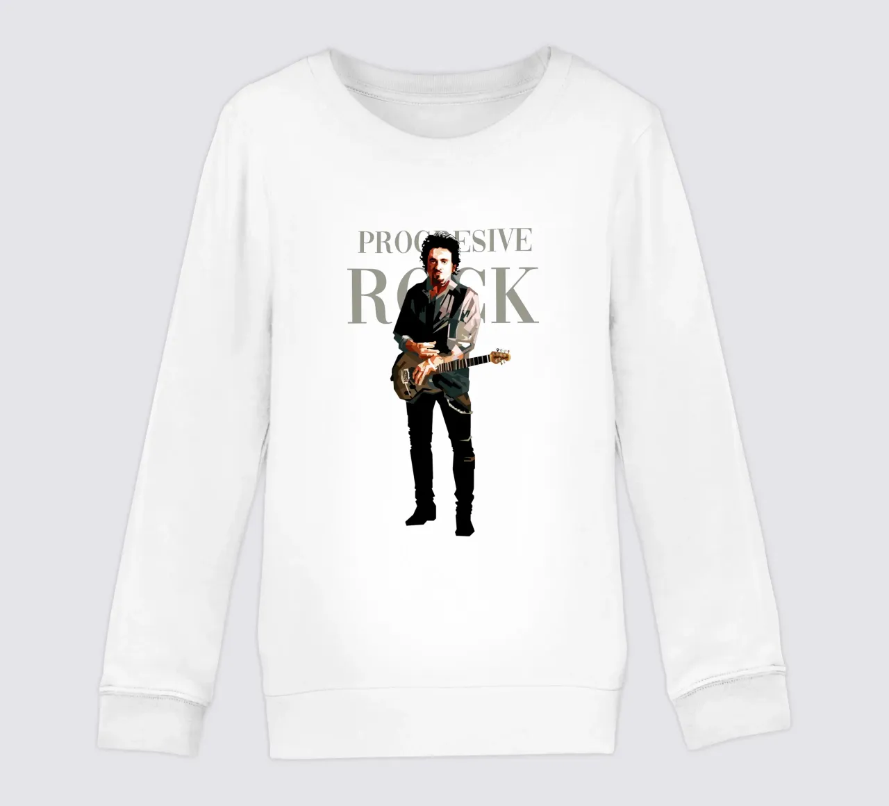 Steve Lukather Retro Illustration Trending Now kids sweatshirt by Artkreator