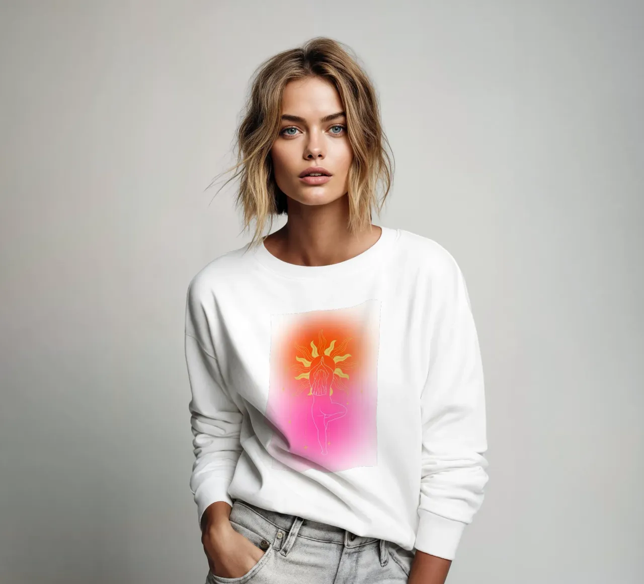 Sun inside felpa da AESTHETIC VIBES by Isabel