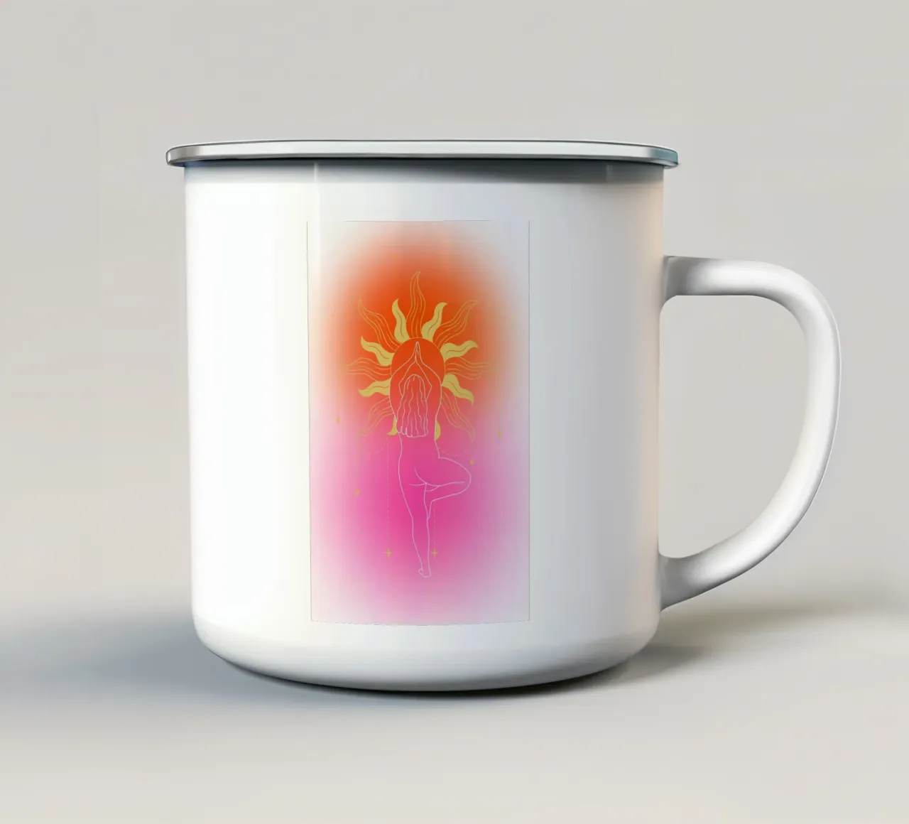 Sun inside tazza in smalto da AESTHETIC VIBES by Isabel