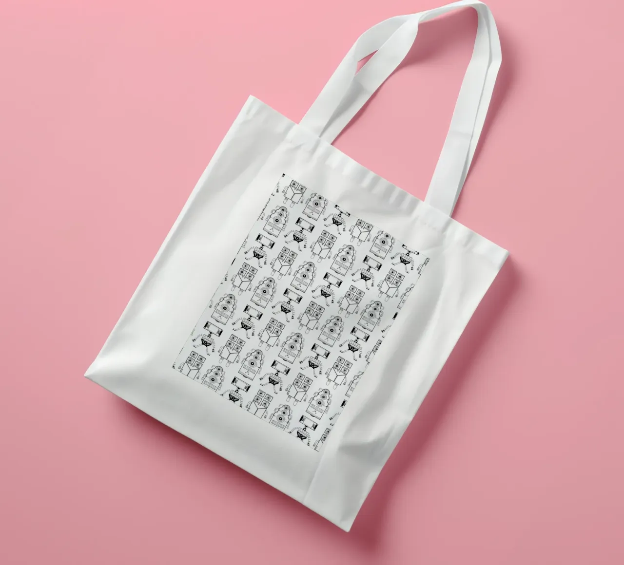 Robots (patroonrobotskopie) tote bag by Studio Teer