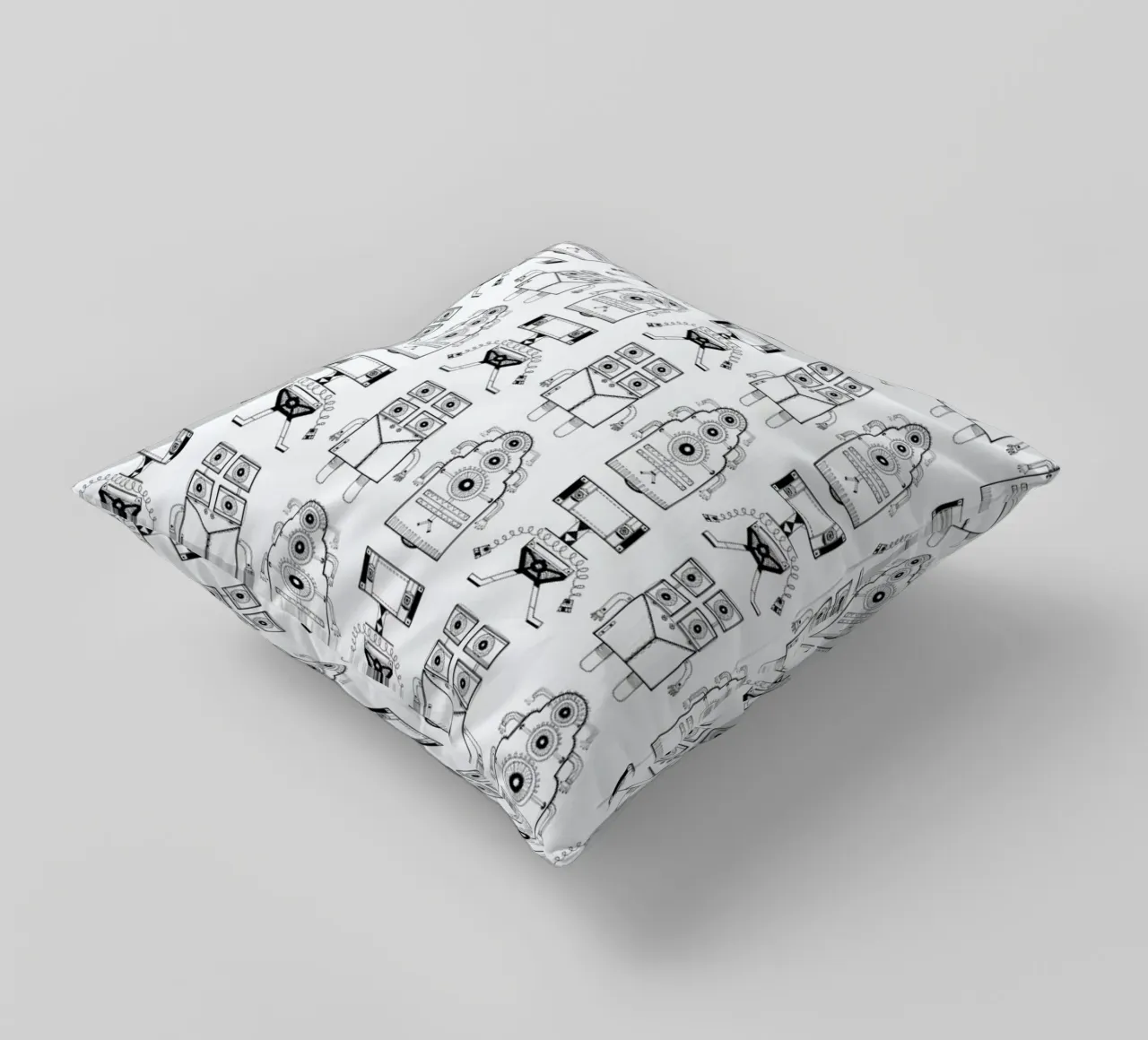 Robots (patroonrobotskopie) cuscino da Studio Teer