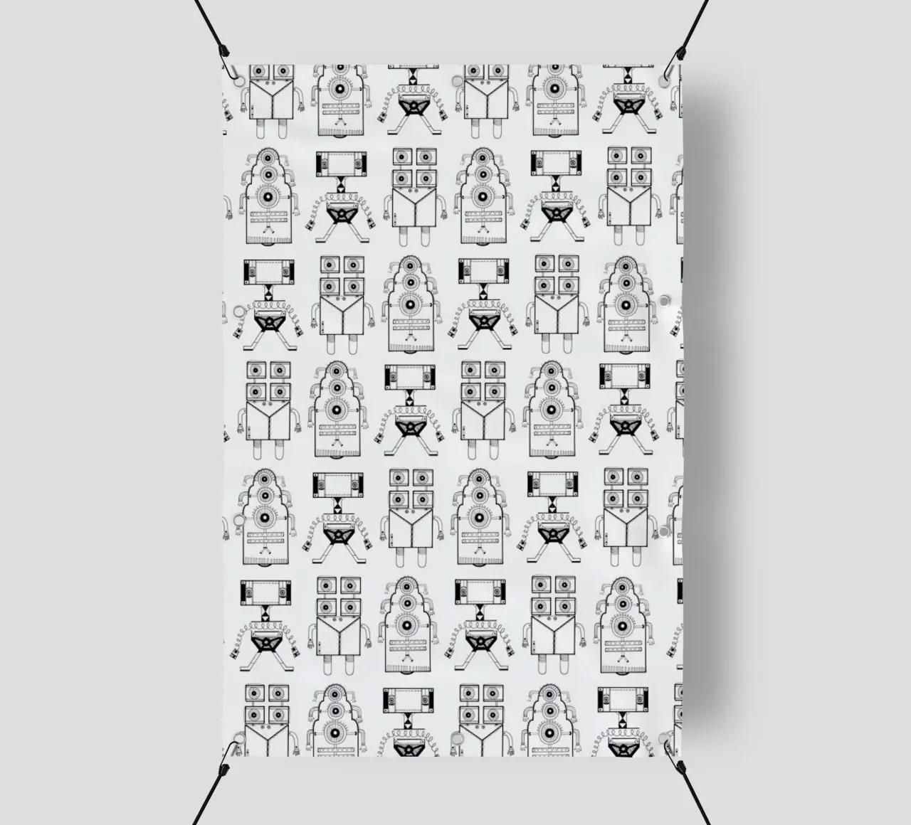 Robots (patroonrobotskopie) telo in pvc da Studio Teer