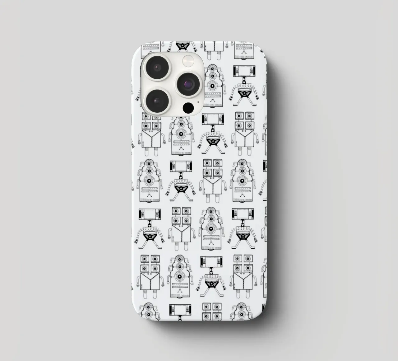 Robots (patroonrobotskopie) cover iphone da Studio Teer