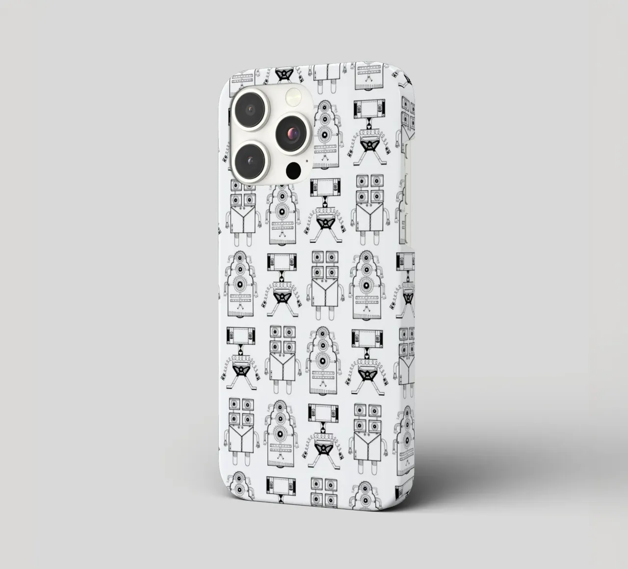 Robots (patroonrobotskopie) cover iphone da Studio Teer