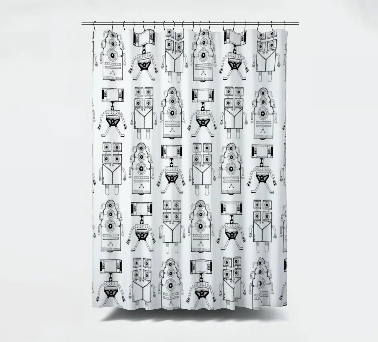 Robots (patroonrobotskopie) tenda da doccia da Studio Teer