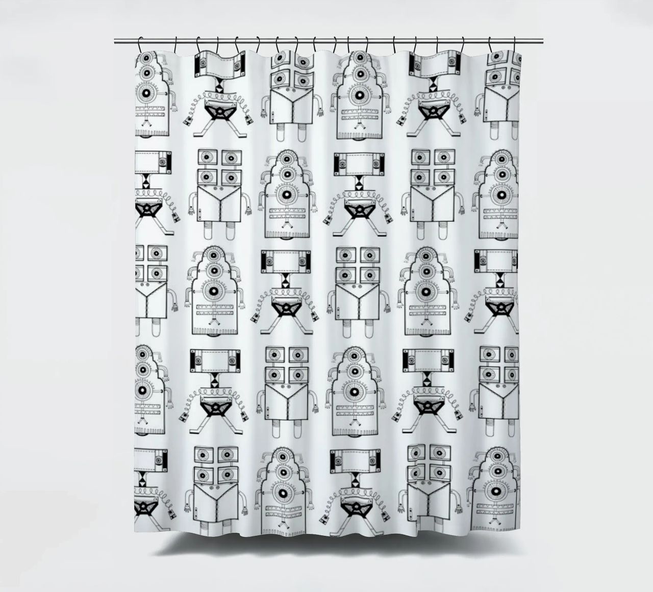 Robots (patroonrobotskopie) tenda da doccia da Studio Teer