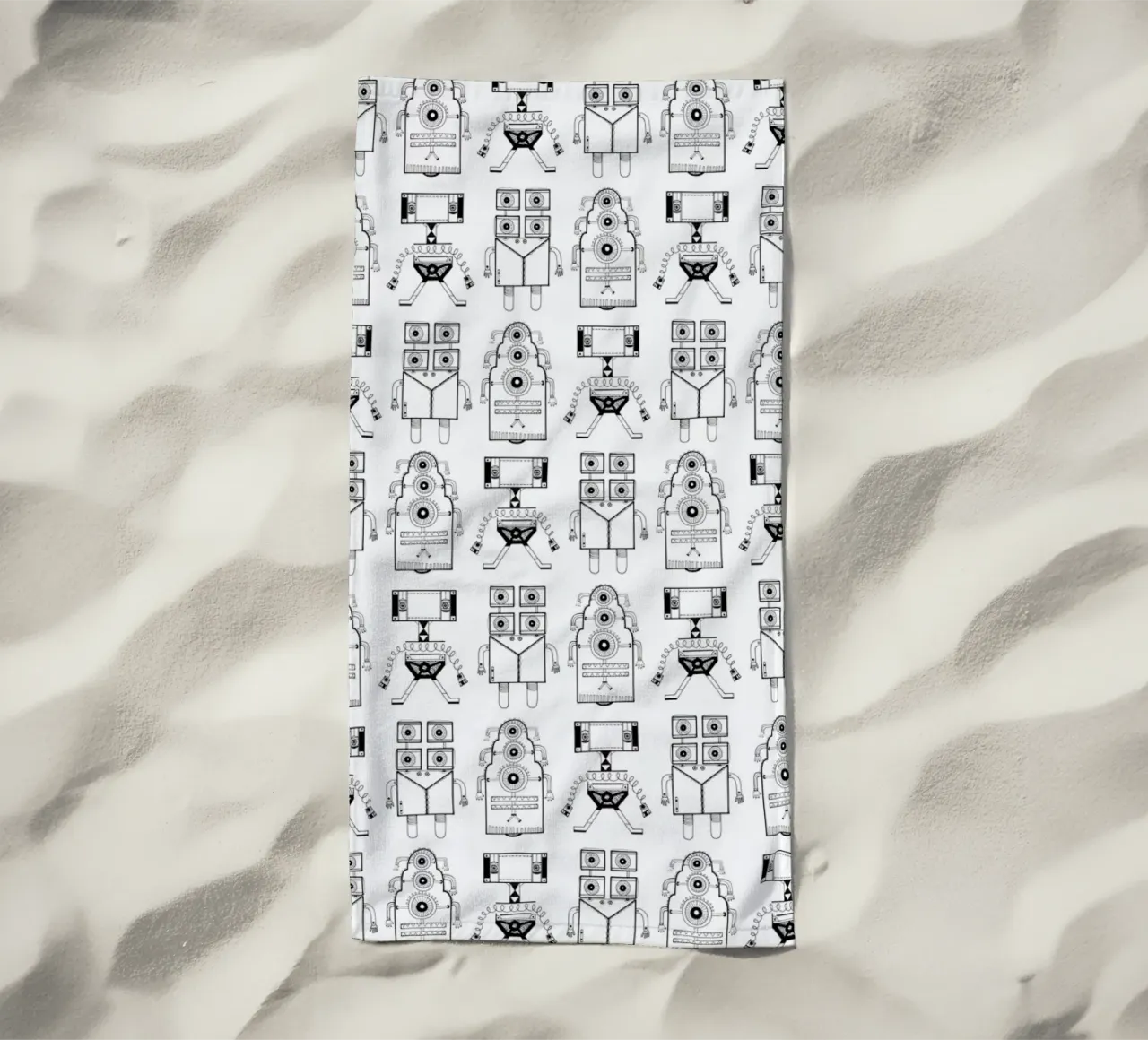 Robots (patroonrobotskopie) toalla de playa de Studio Teer