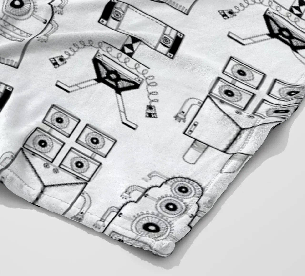 Robots (patroonrobotskopie) coperta in pile da Studio Teer