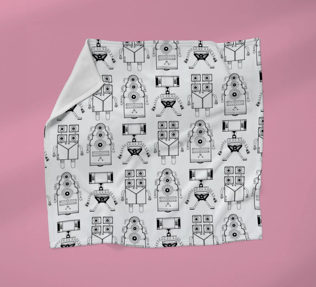 Robots (patroonrobotskopie) coperta in pile da Studio Teer