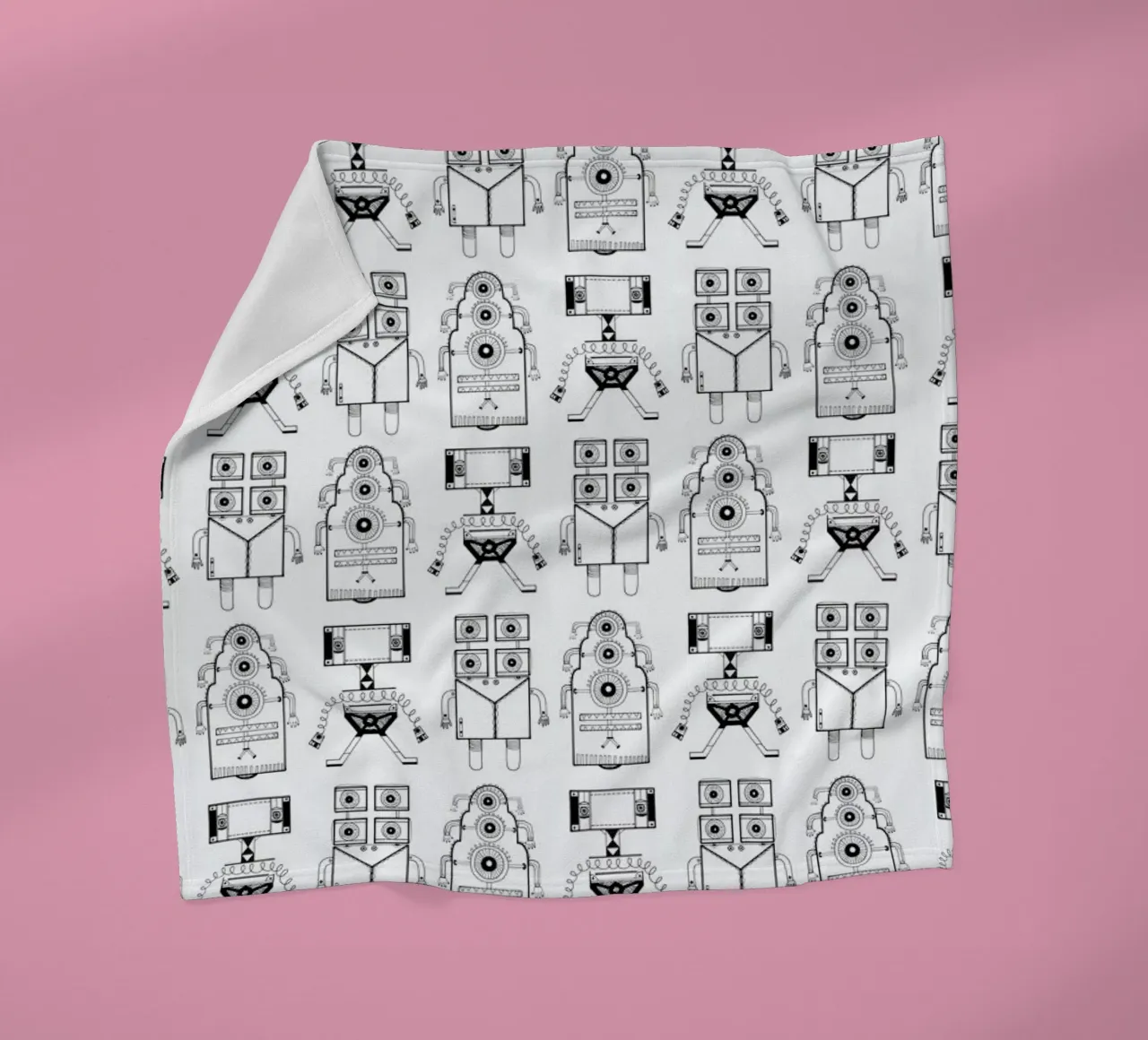 Robots (patroonrobotskopie) coperta in pile da Studio Teer