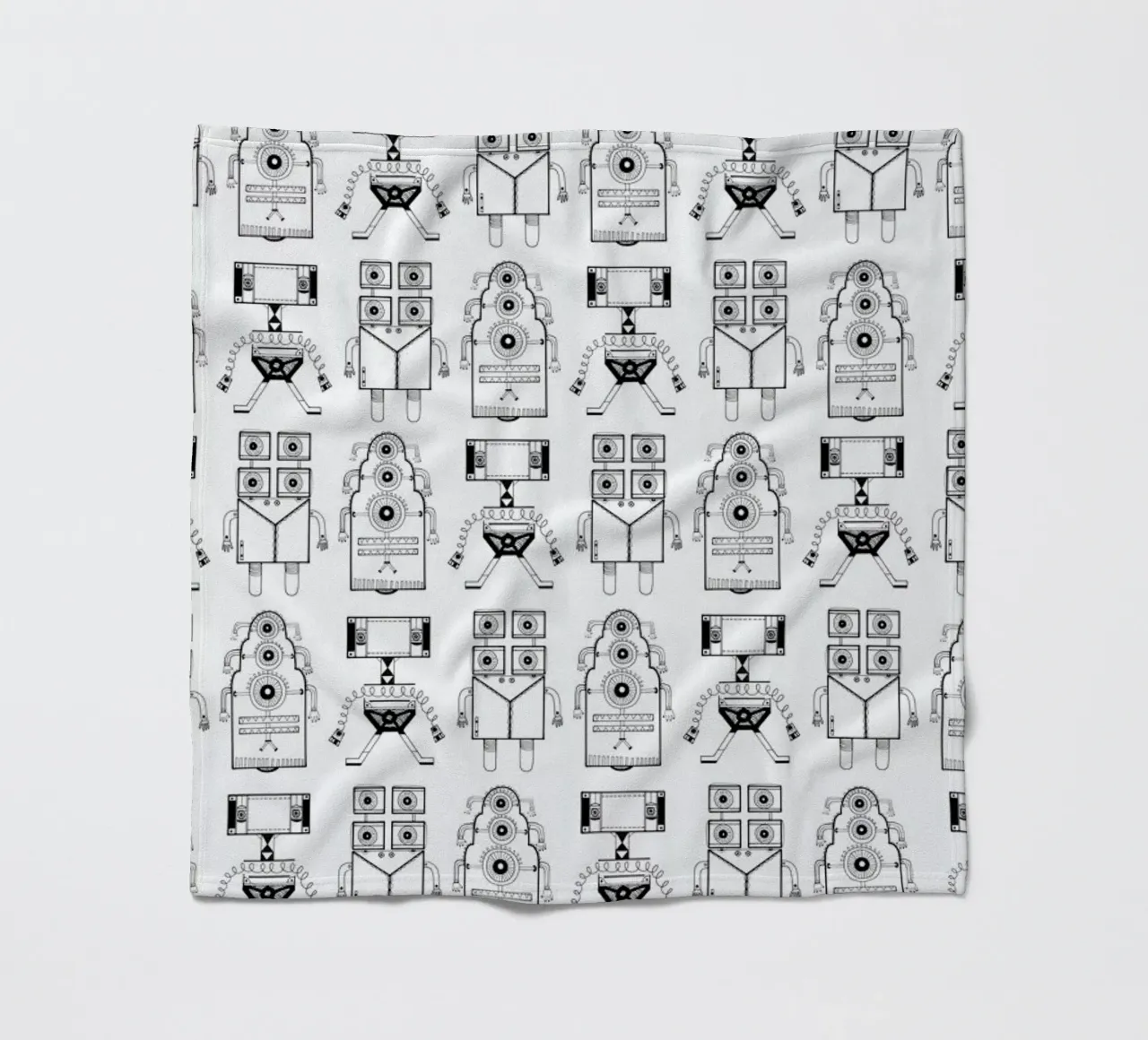 Robots (patroonrobotskopie) coperta in pile da Studio Teer