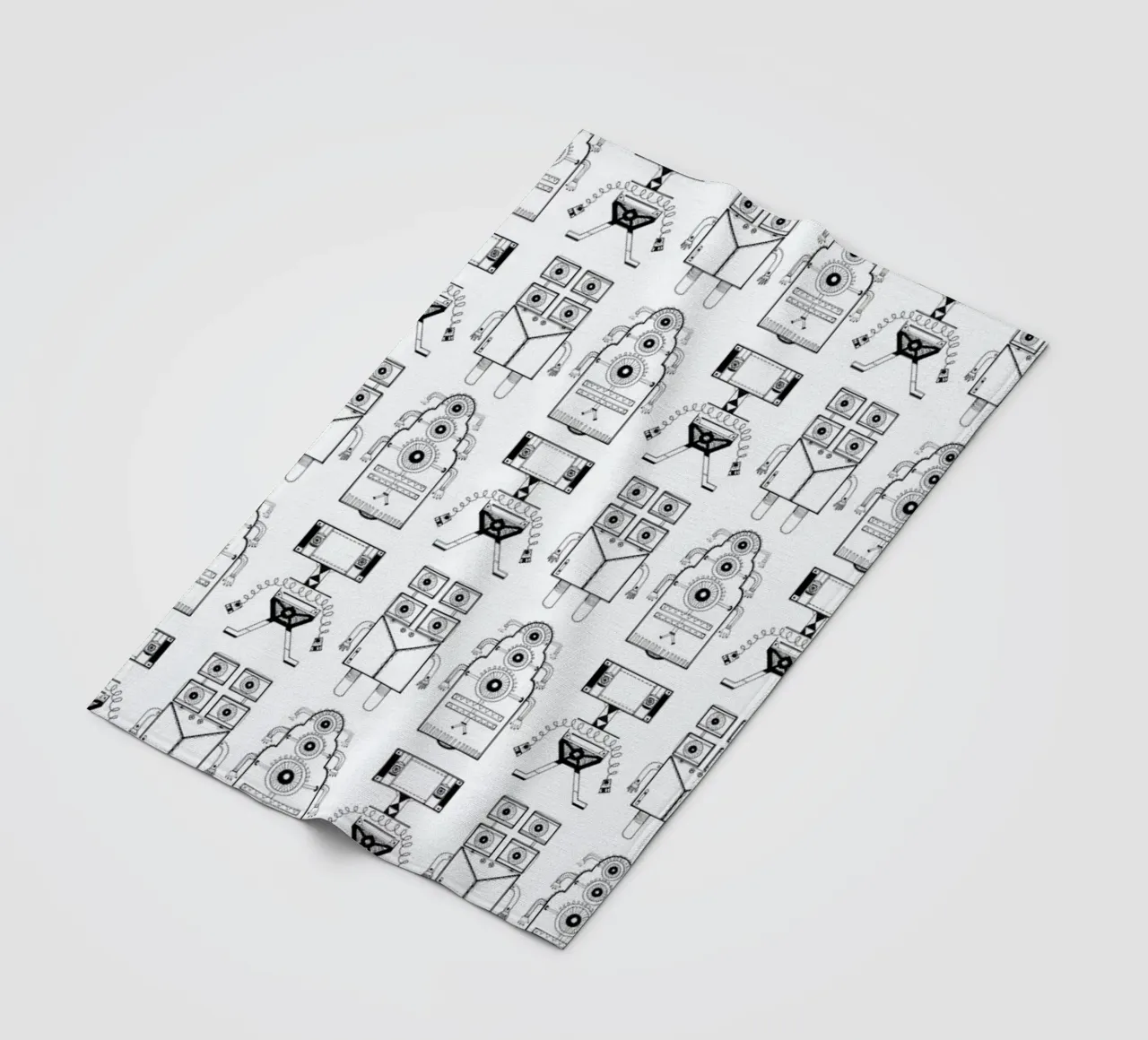 Robots (patroonrobotskopie) coperta in pile da Studio Teer