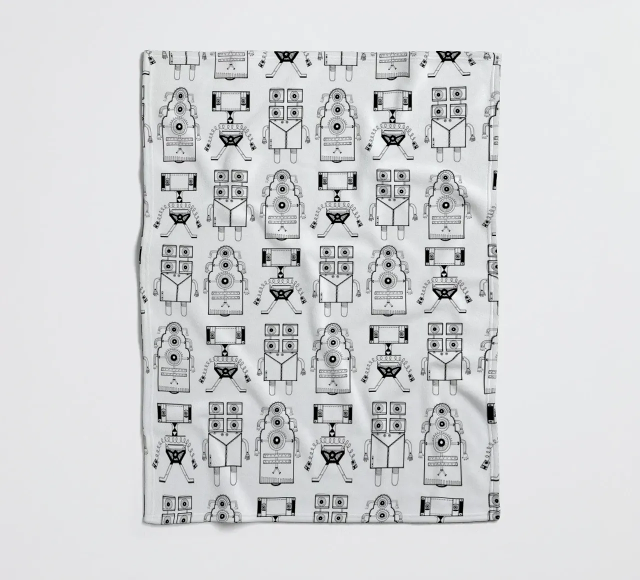 Robots (patroonrobotskopie) coperta in pile da Studio Teer