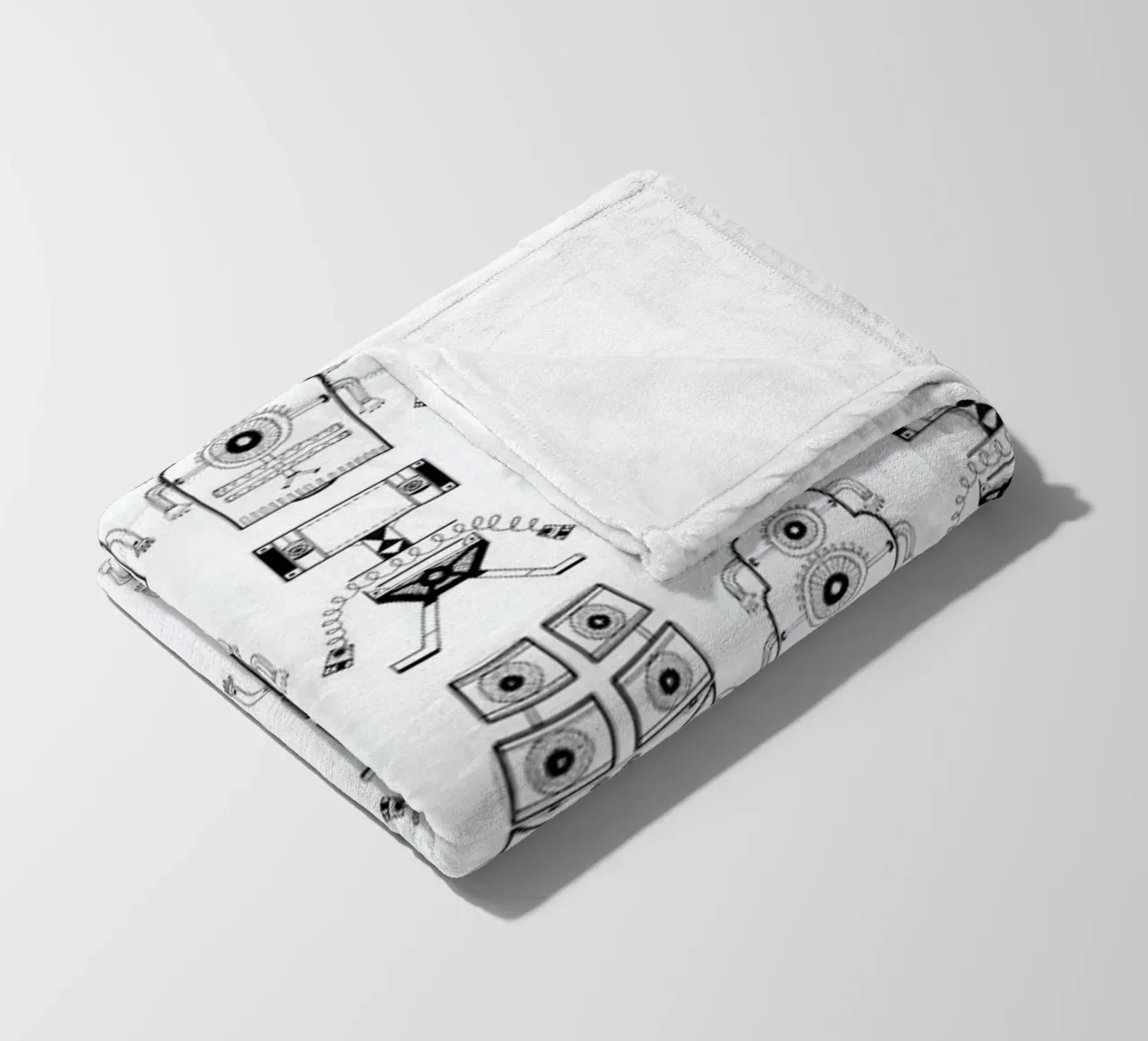 Robots (patroonrobotskopie) coperta in pile da Studio Teer