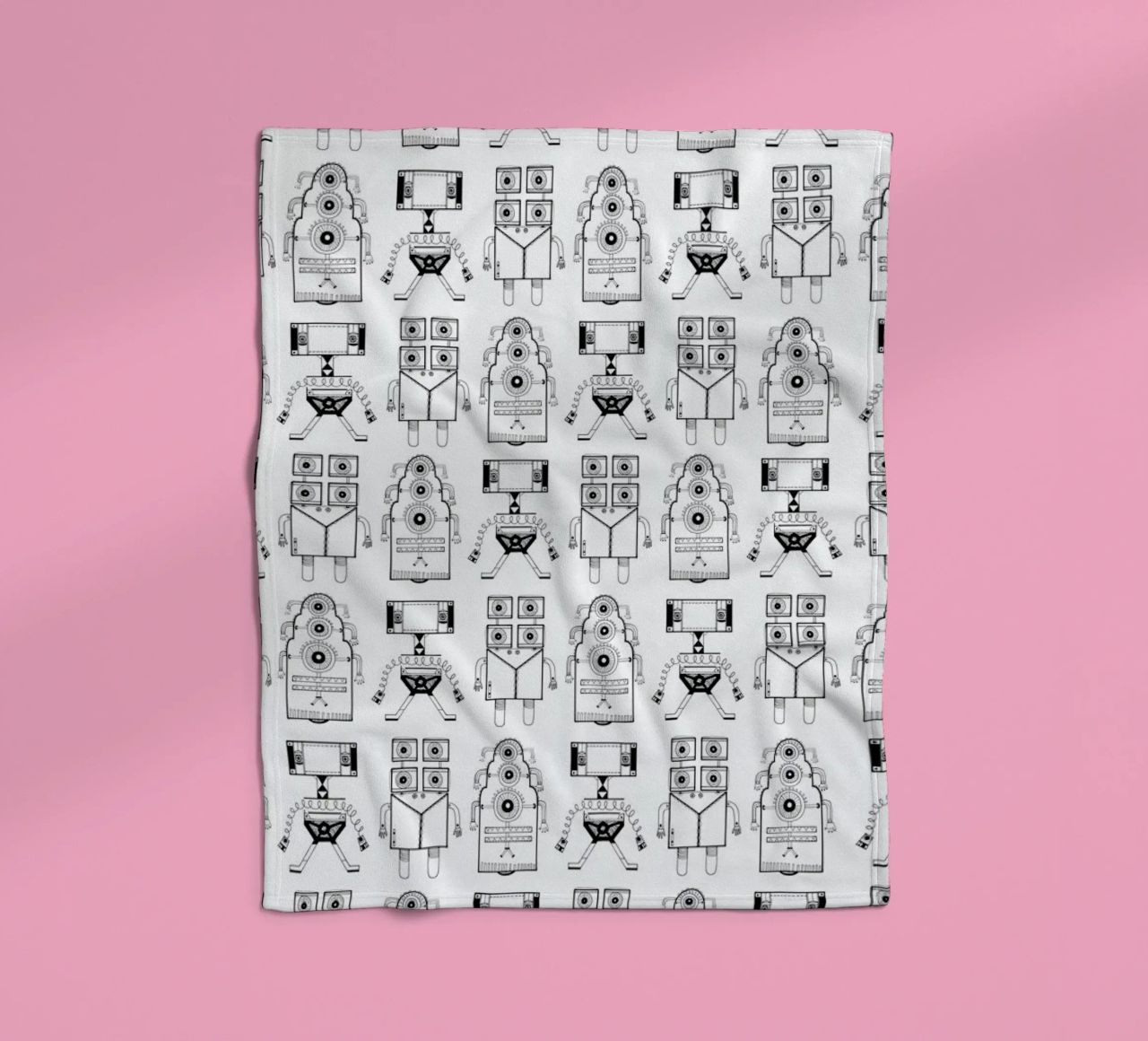 Robots (patroonrobotskopie) coperta in pile da Studio Teer