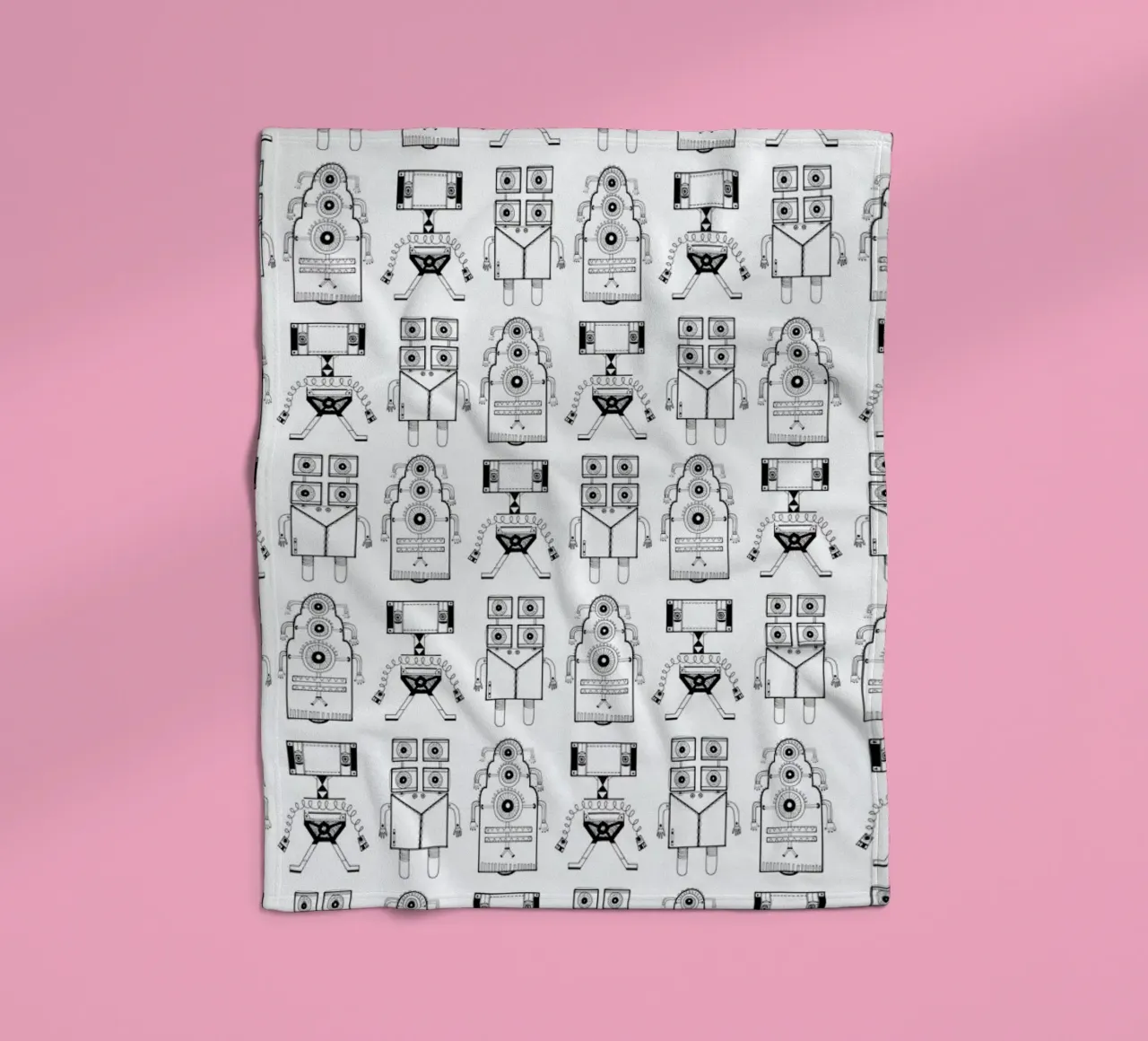 Robots (patroonrobotskopie) coperta in pile da Studio Teer