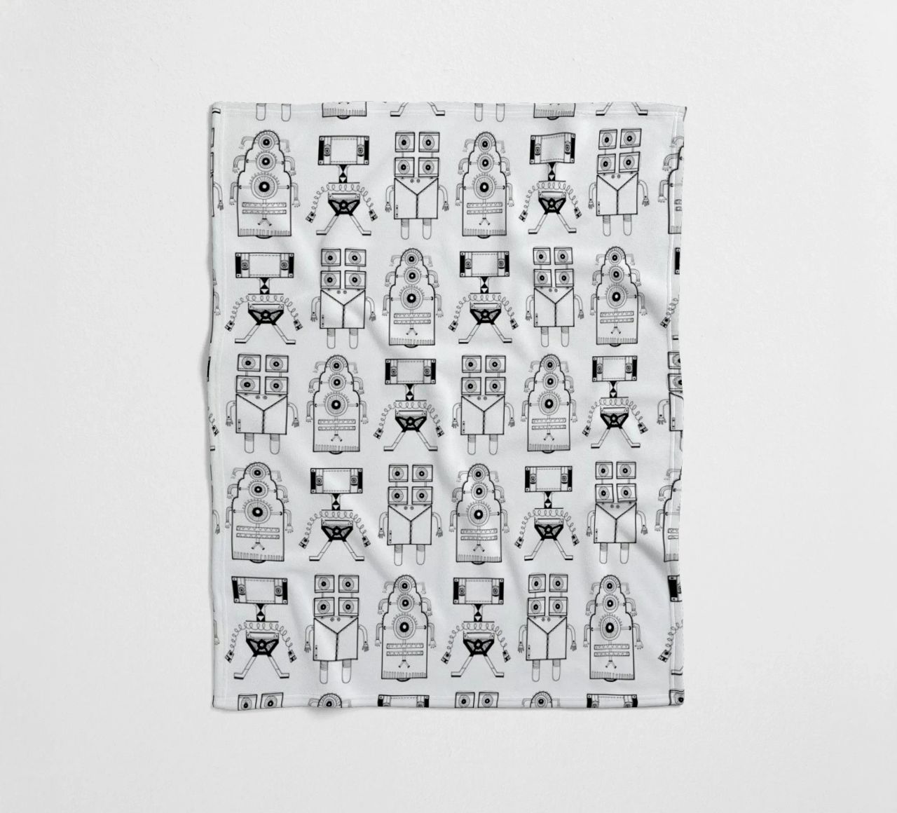 Robots (patroonrobotskopie) coperta in pile da Studio Teer