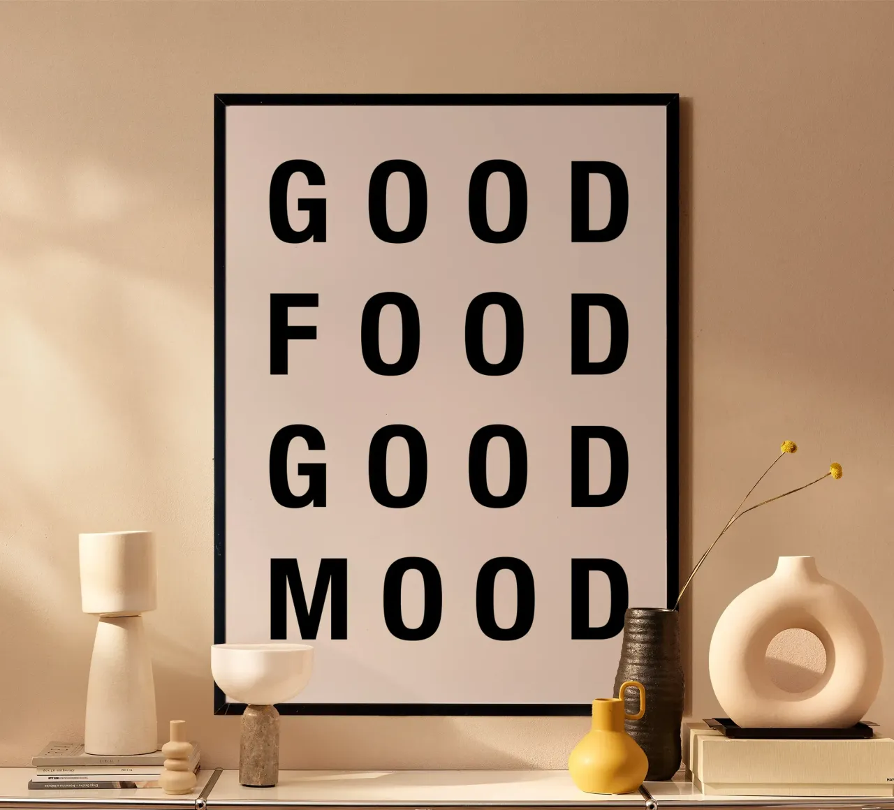 Good Food, Good Mood – Retro Wholesome Vibes poster da Attaboy Dsgn