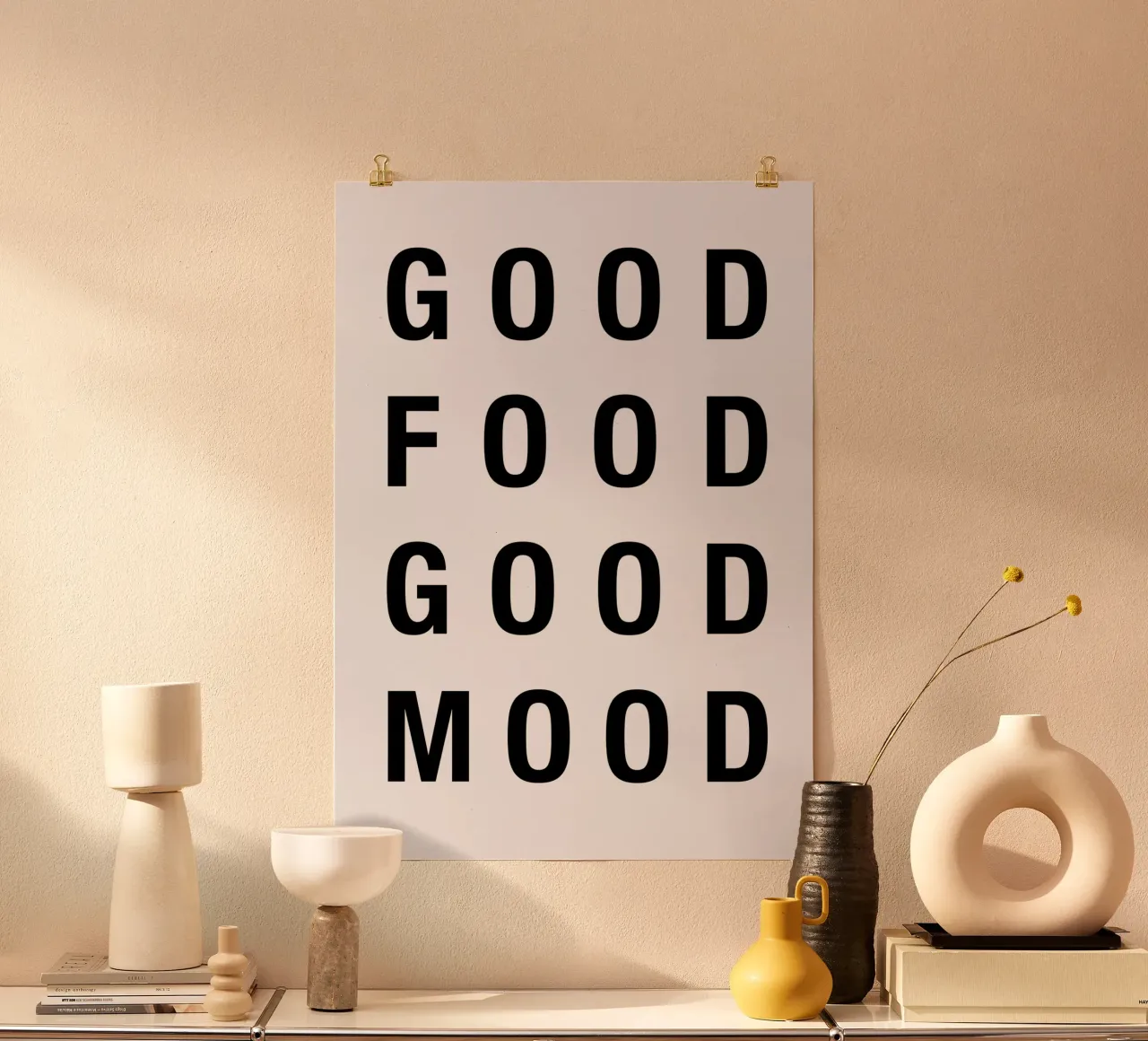 Good Food, Good Mood – Retro Wholesome Vibes poster da Attaboy Dsgn