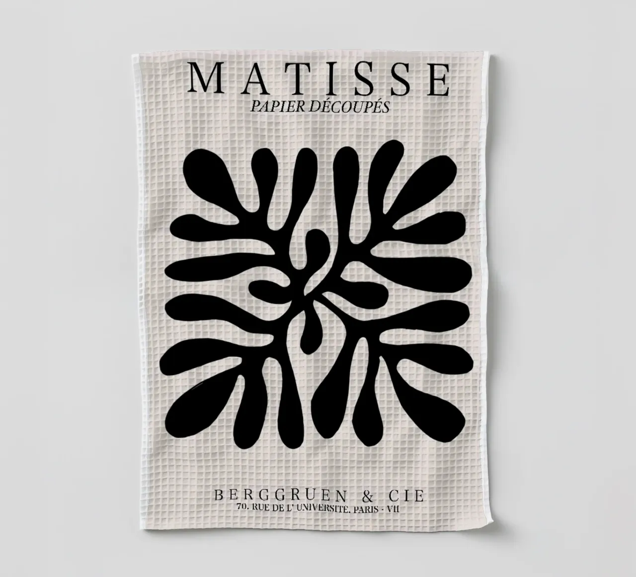 L'art noir de Matisse torchon de SLOW LIVING ARTWORK